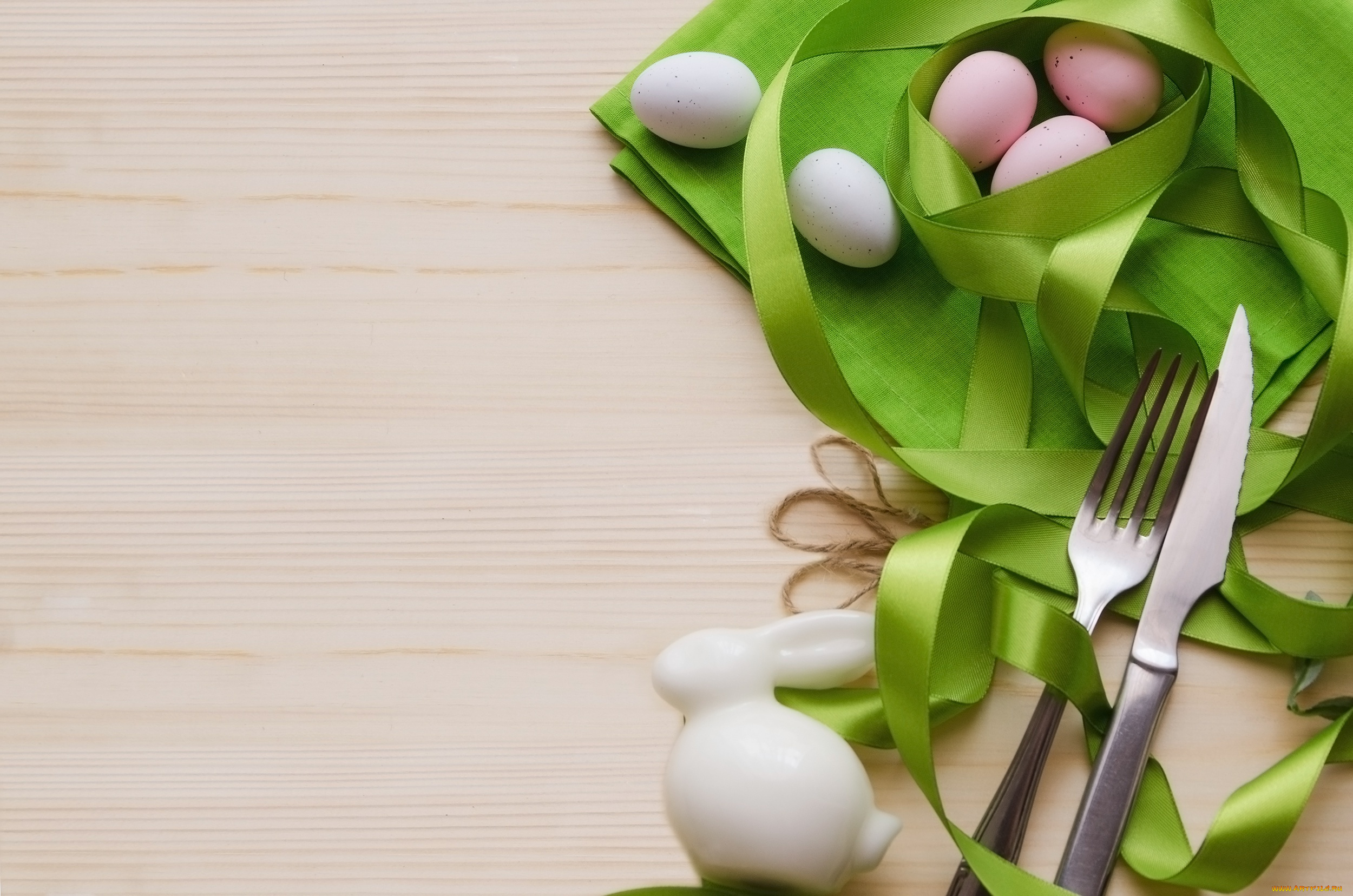 праздничные, пасха, декор, лента, яйца, кролик