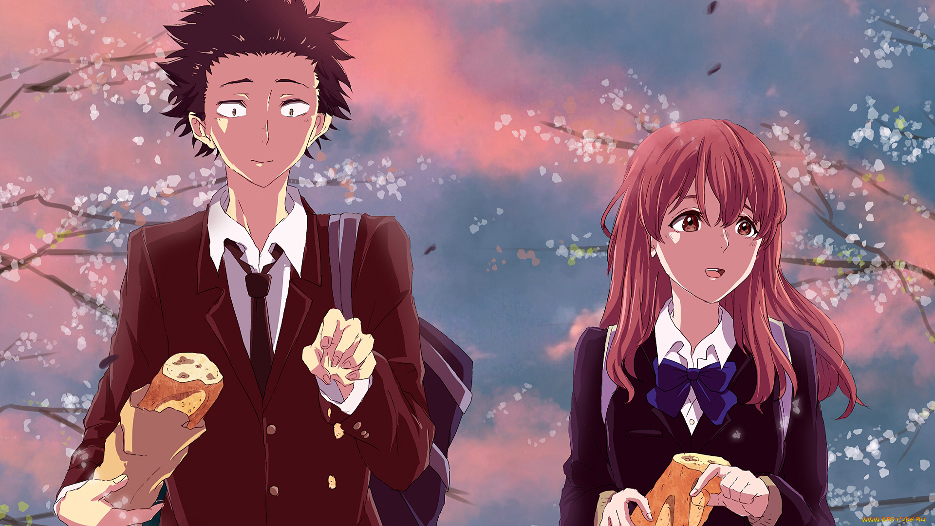 аниме, koe, no, katachi, форма, голоса