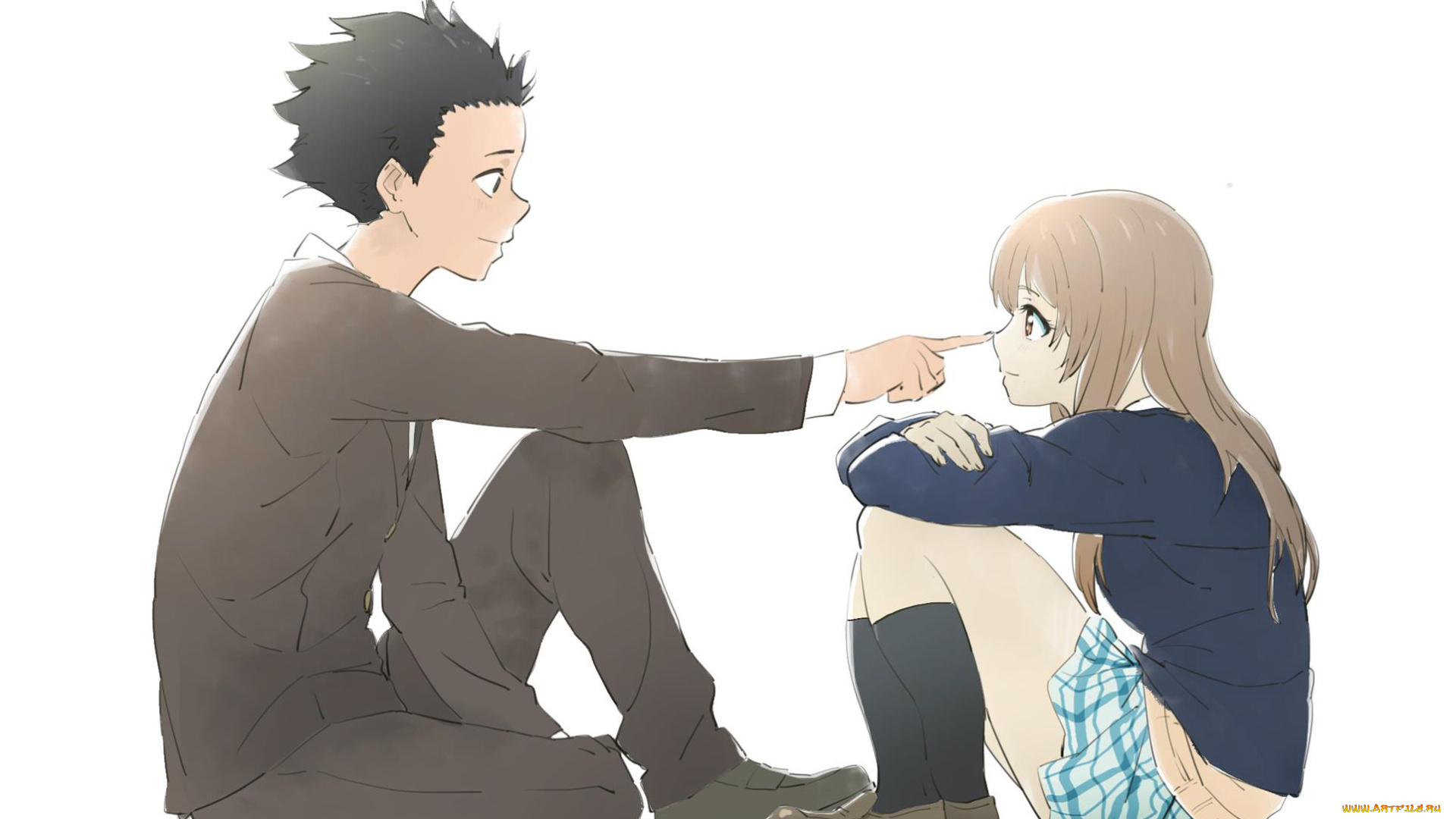 аниме, koe, no, katachi, форма, голоса