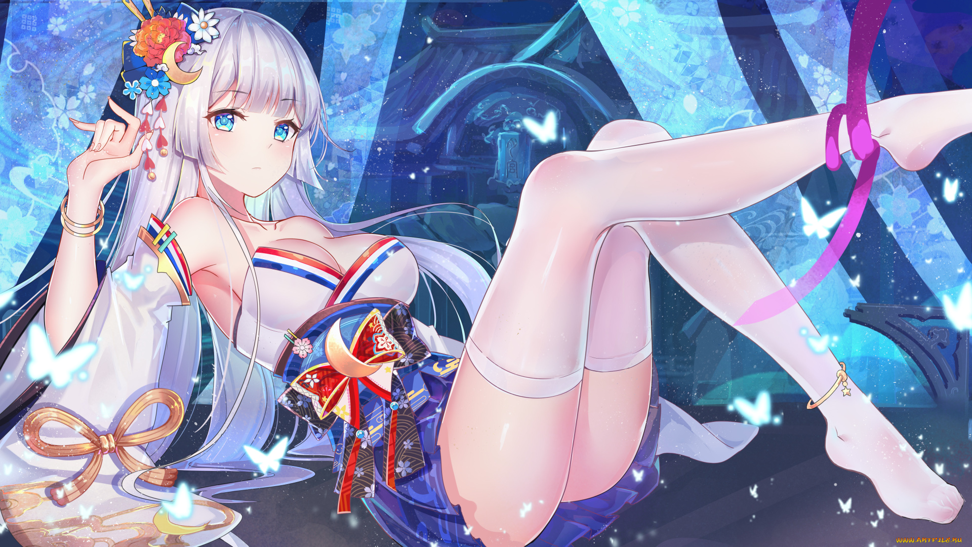 аниме, unknown, , другое, , фон, взгляд, девушка