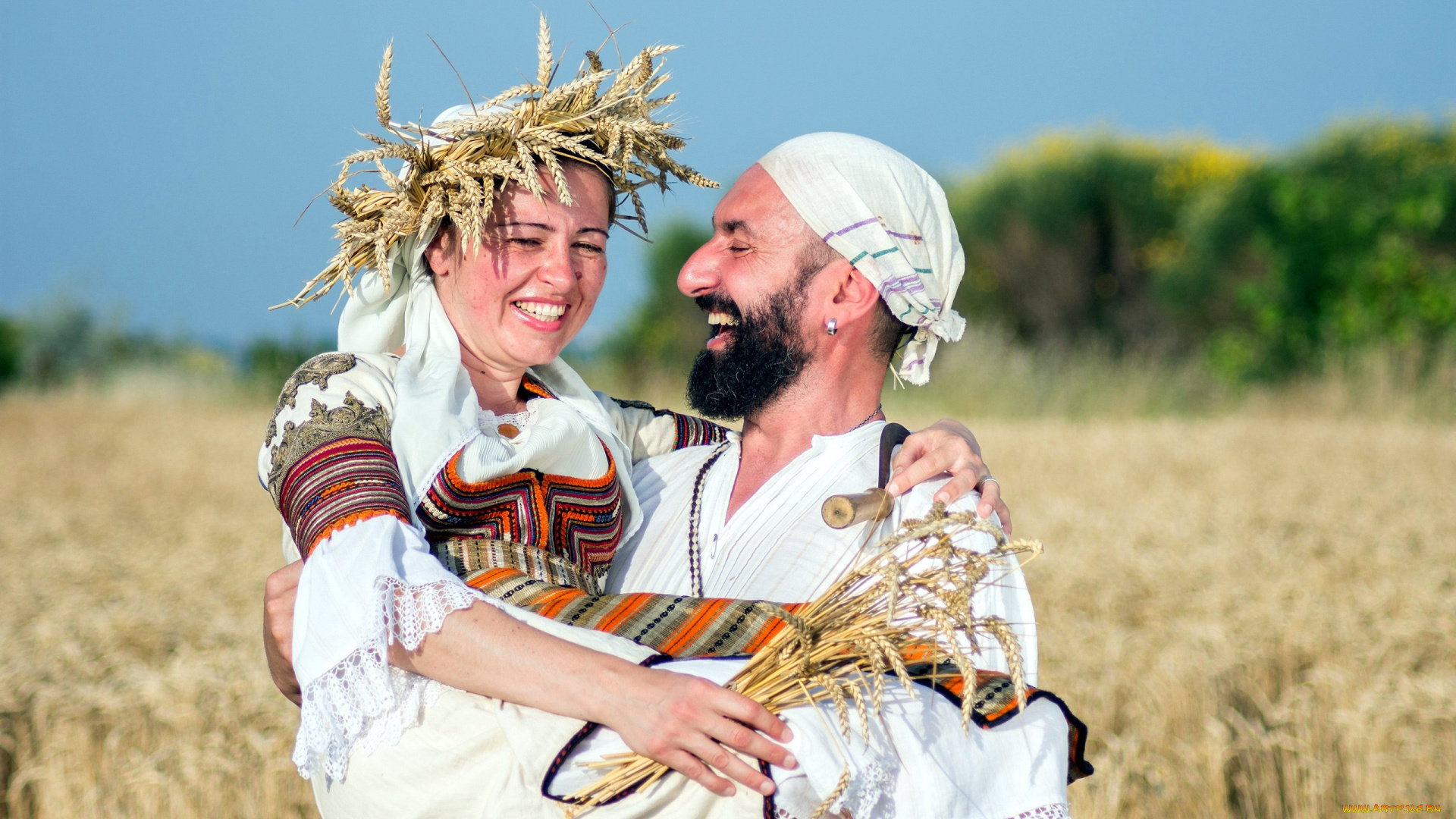 разное, мужчина, женщина, венок