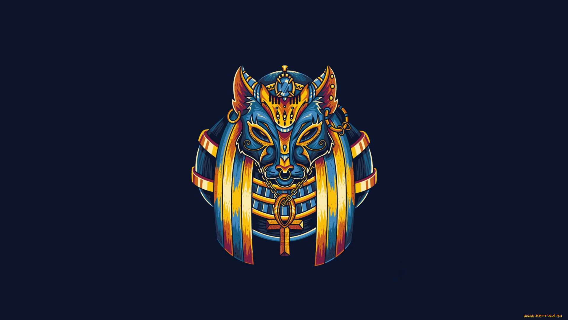 рисованное, минимализм, кот