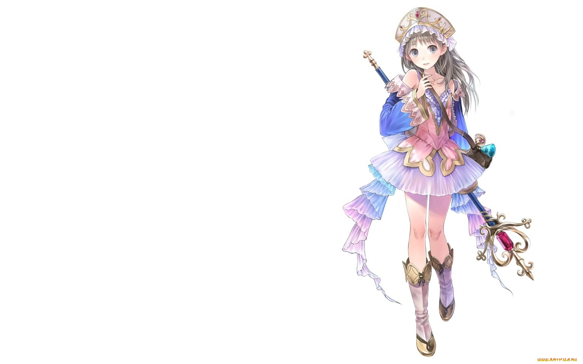 atelier, totori, , the, adventurer, of, arland, аниме, unknown, , другое, , девочка, наряд, посох
