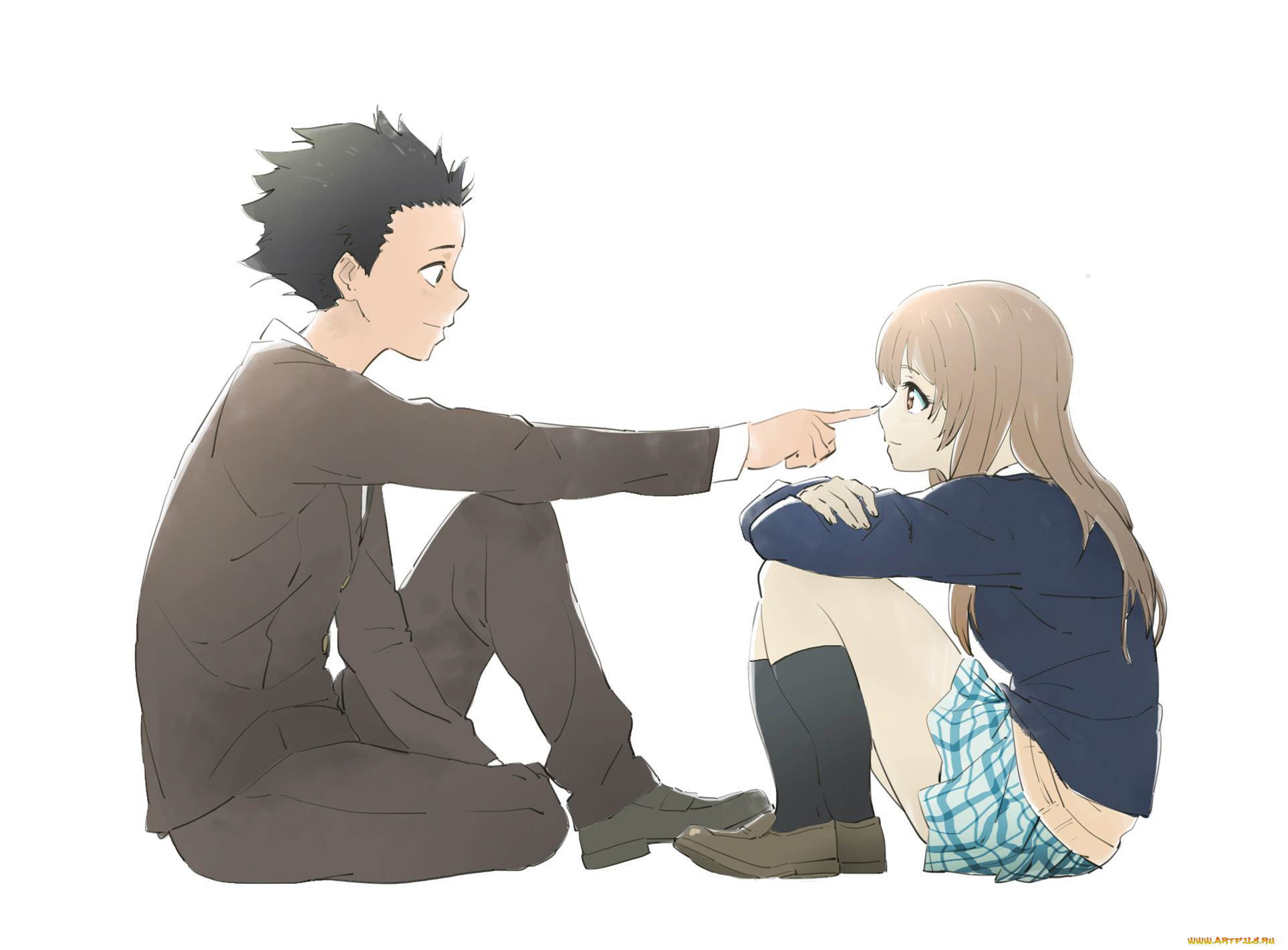 аниме, koe, no, katachi, форма, голоса