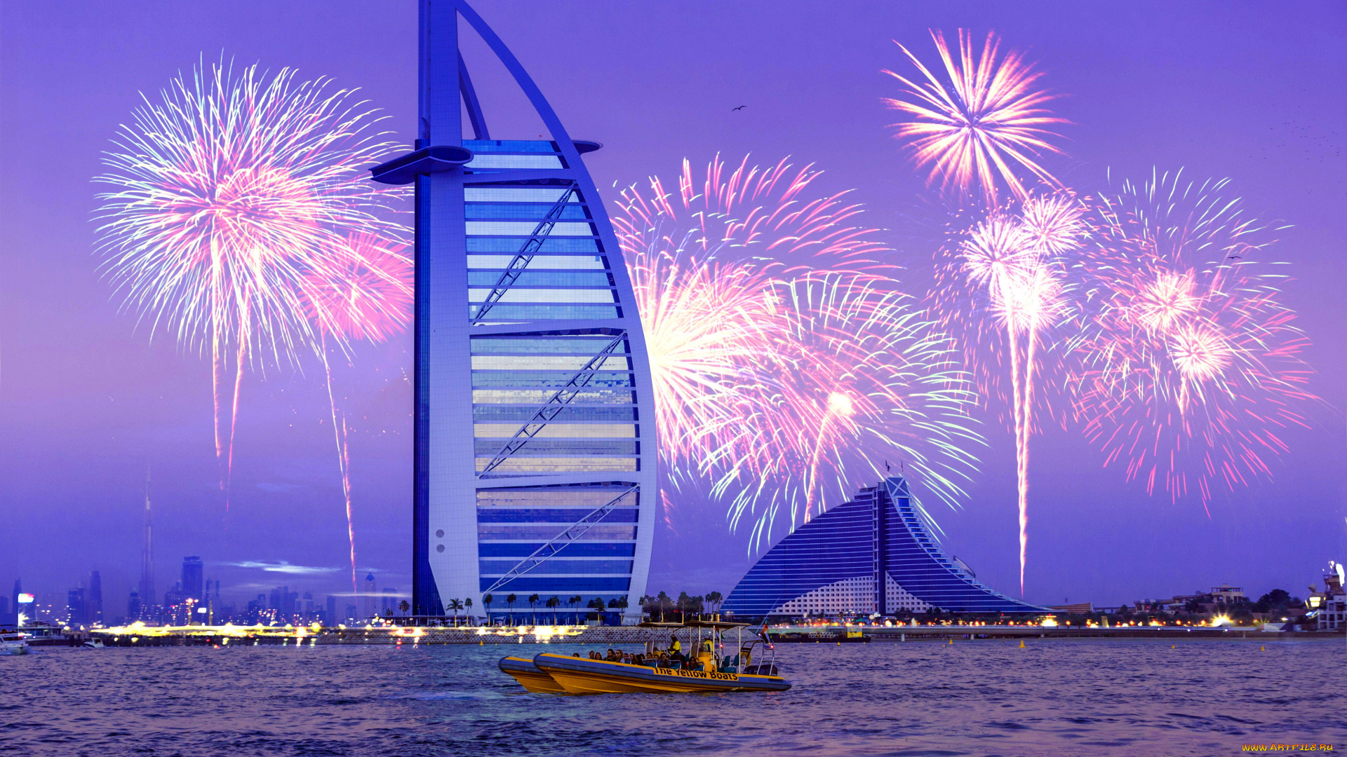 города, дубай, , оаэ, burj, al, arab, hotel