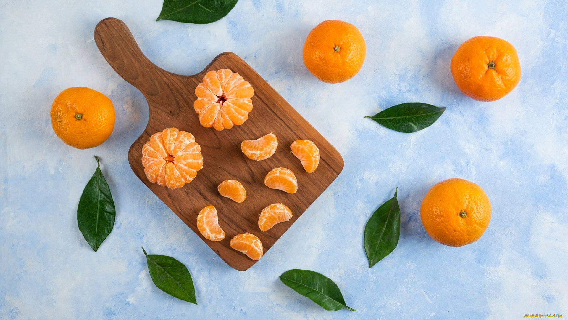 еда, цитрусы, мандарины