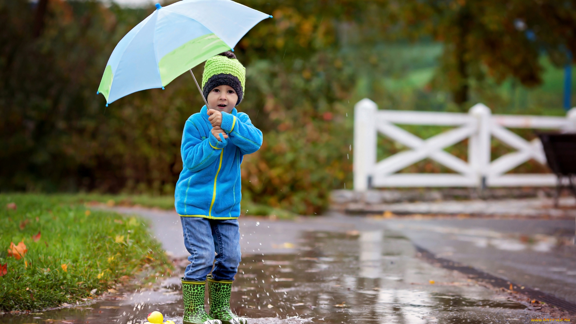 разное, настроения, мальчик, зонт, дождь, осень
