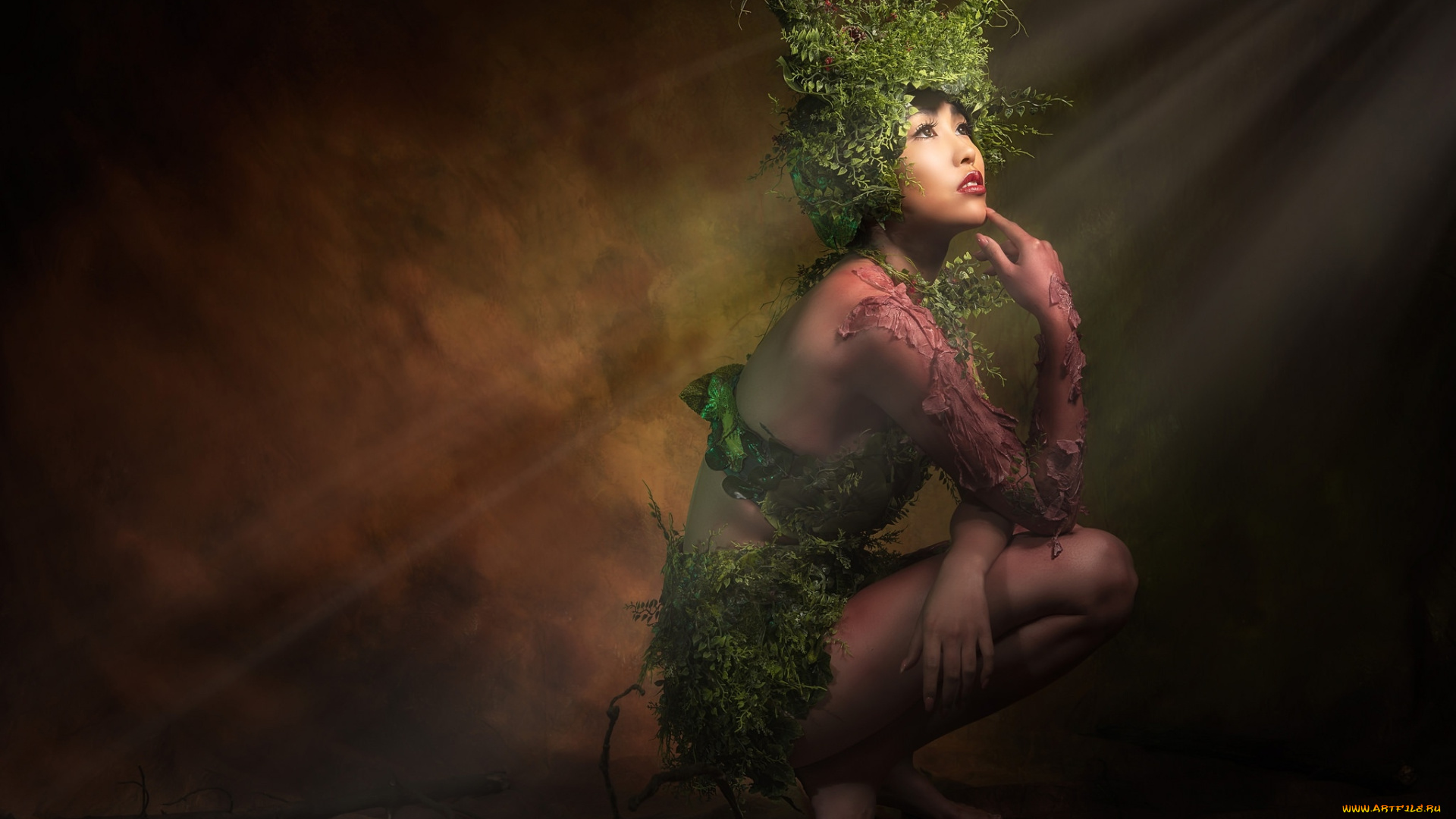 девушки, -, креатив, , косплей, азиатка, креатив