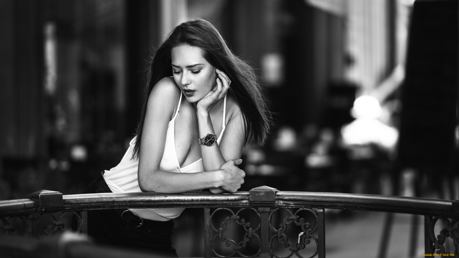 девушки, -, черно-белые, монохром