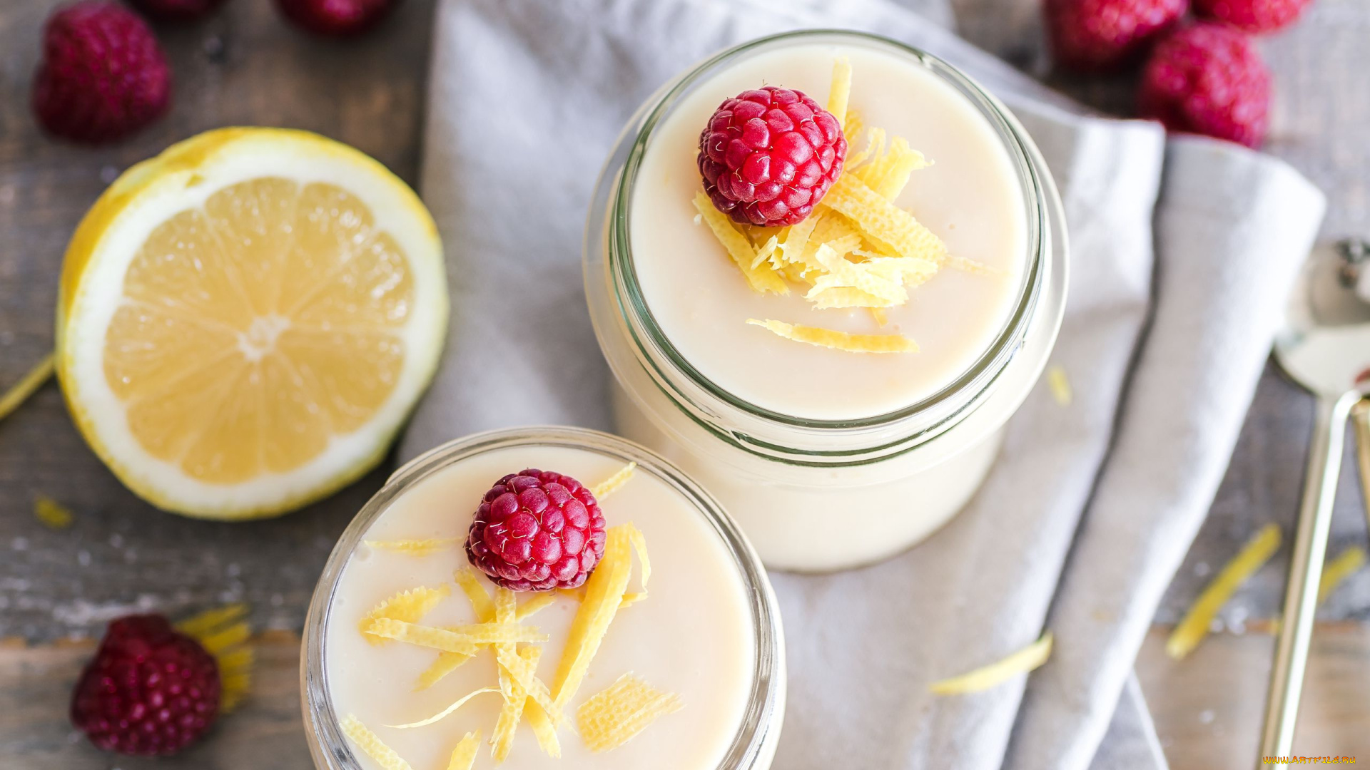 еда, мороженое, , десерты, ягоды, десерт, малина, лимон