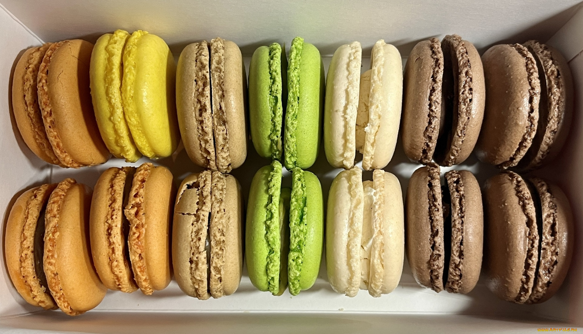 еда, макаруны, лакомство, печенье, ассорти