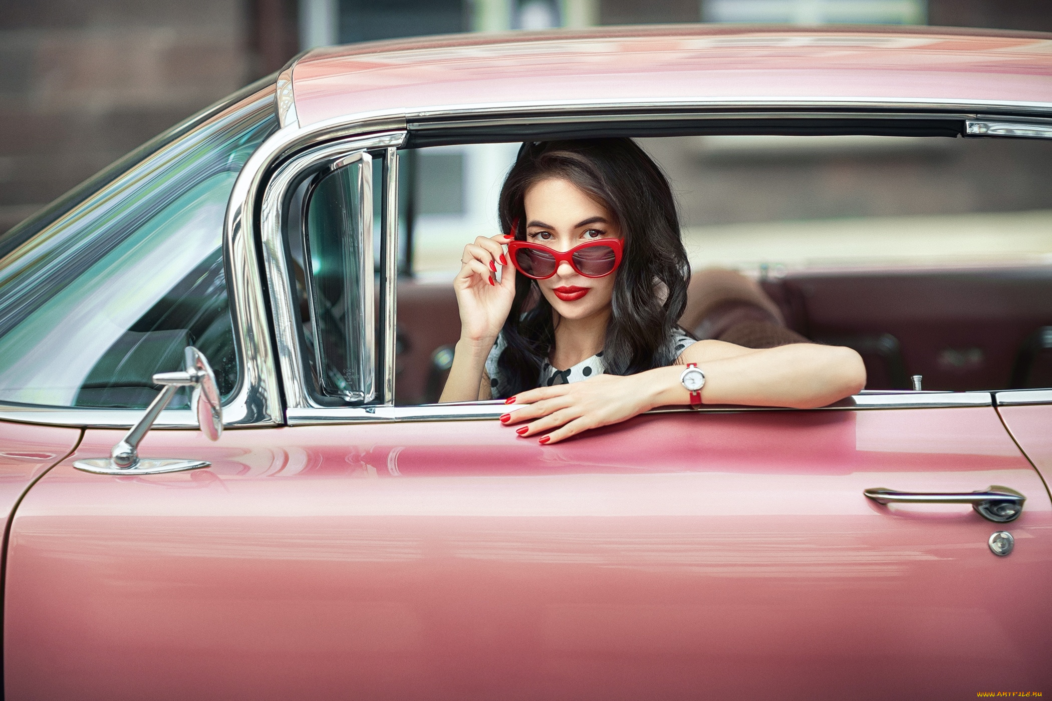 девушки, -, брюнетки, , шатенки, брюнетка, очки, часы