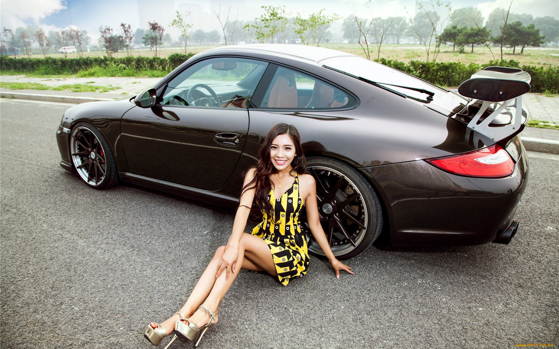 автомобили, -авто, с, девушками, девушка