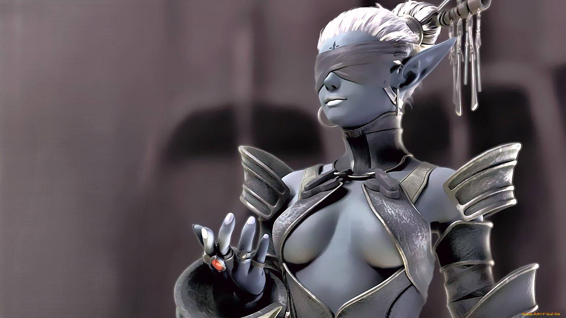 видео, игры, lineage, ii, , the, chaotic, chronicle, эльфийка, повязка, наряд, кольцо