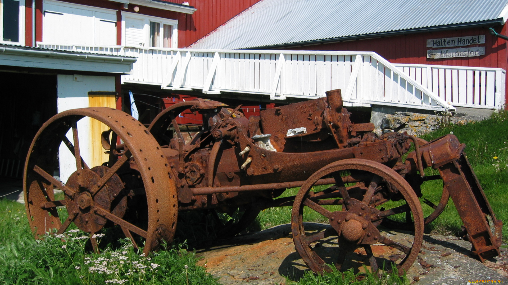 traktor, разное, развалины, руины, металлолом