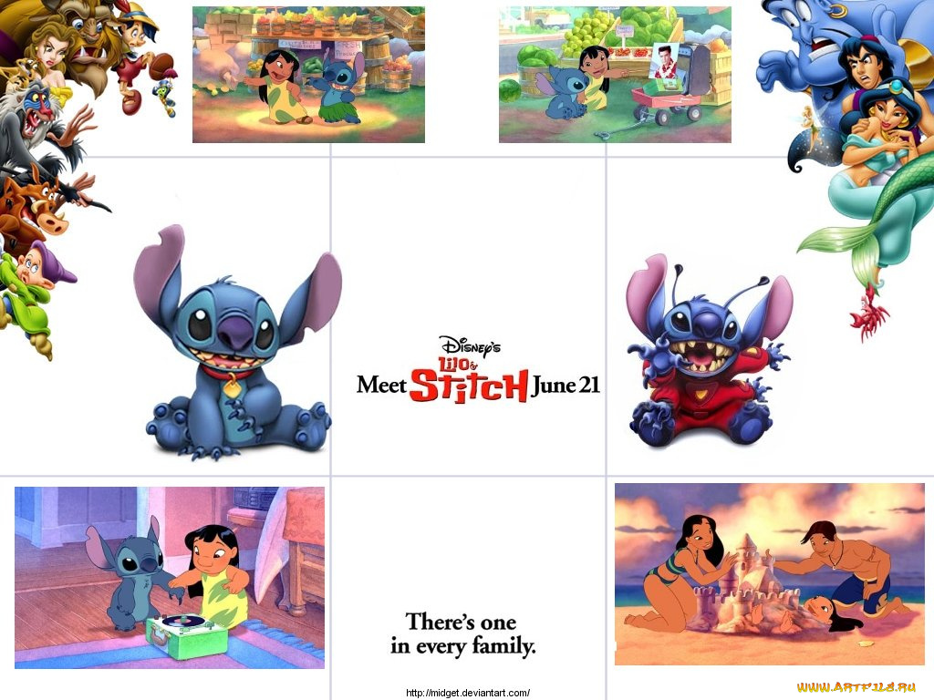 мультфильмы, lilo, stitch