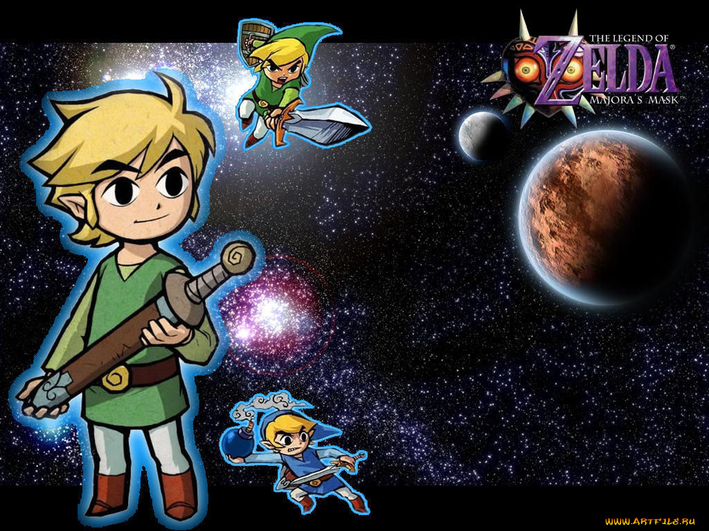 видео, игры, the, legend, of, zelda, majora`s, mask