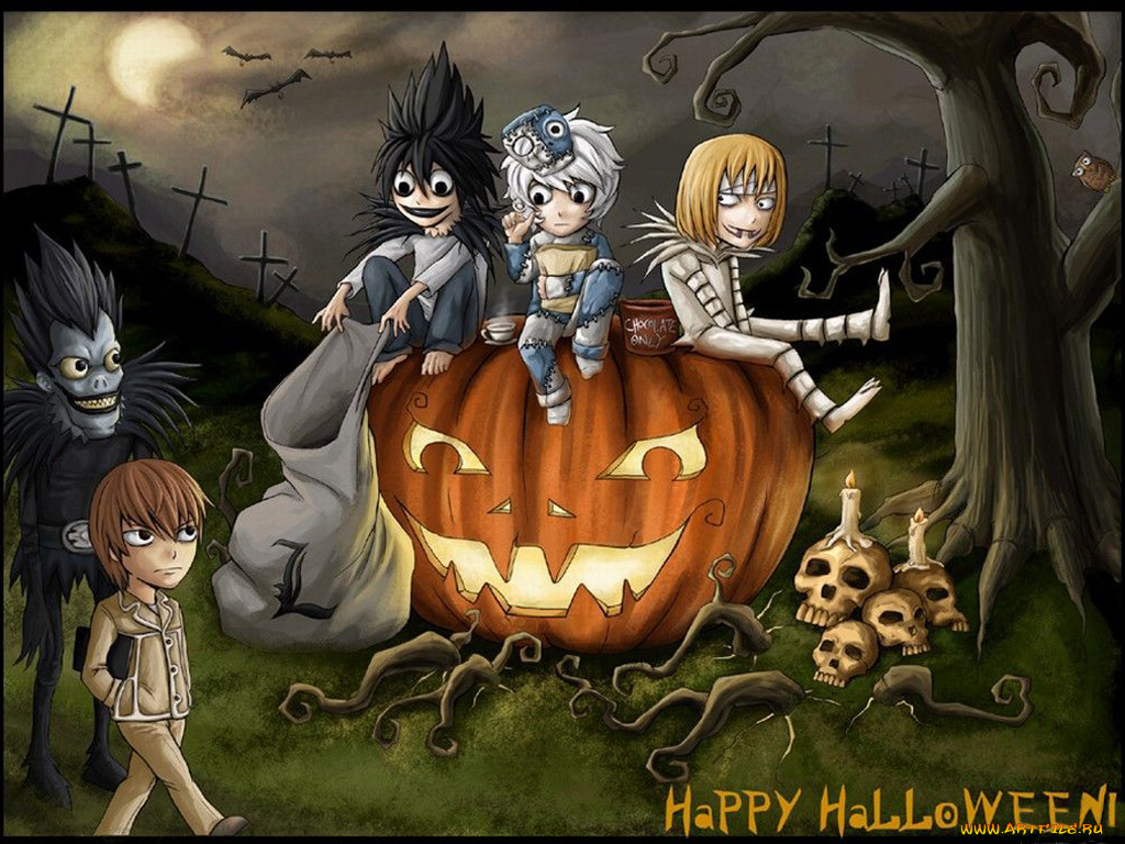 аниме, death, note