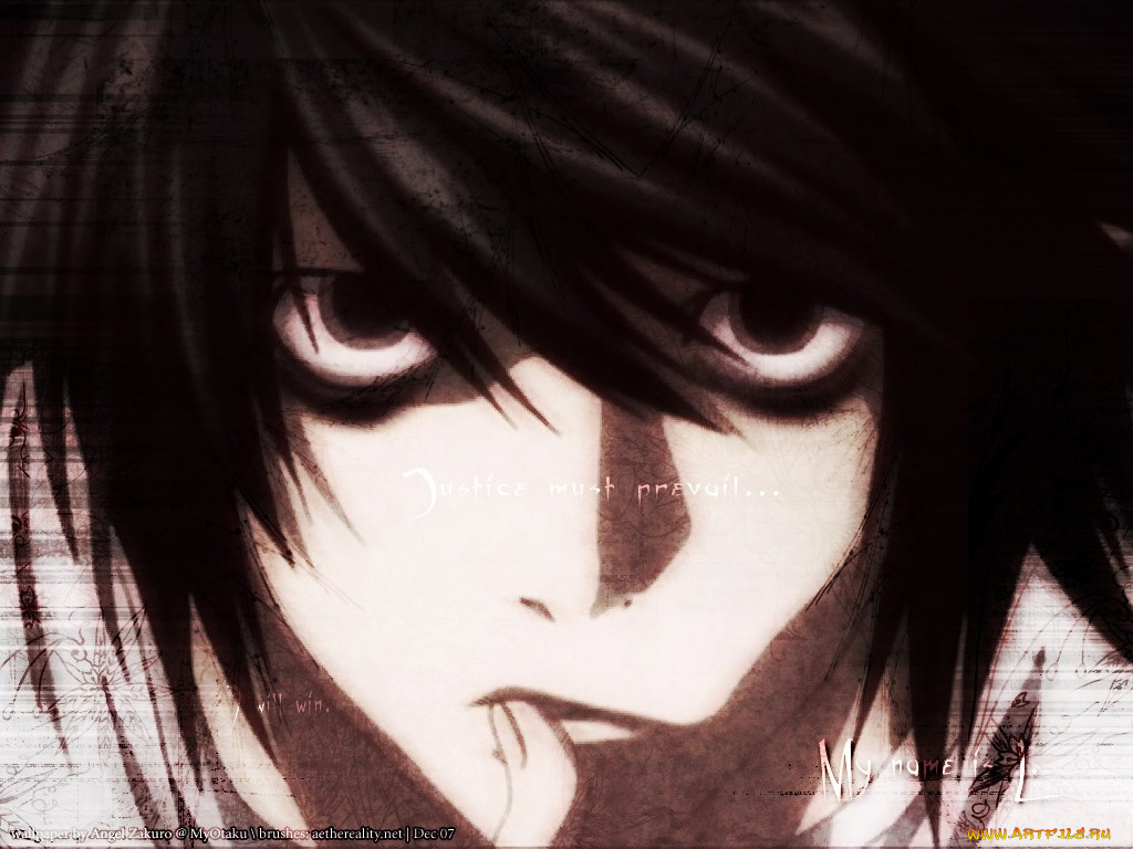 аниме, death, note