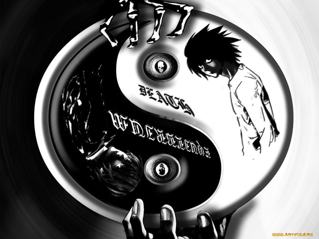 аниме, death, note