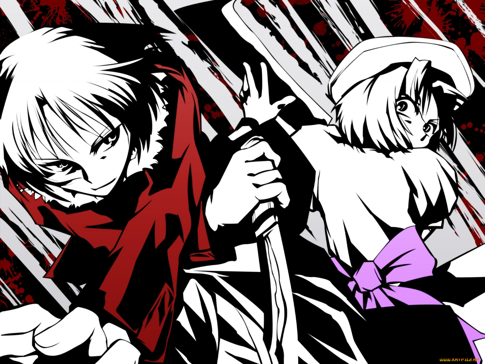 аниме, higurashi, no, naku, koro, ni, ryuuguu, rena, kara, kyoukai, ryougi, shiki