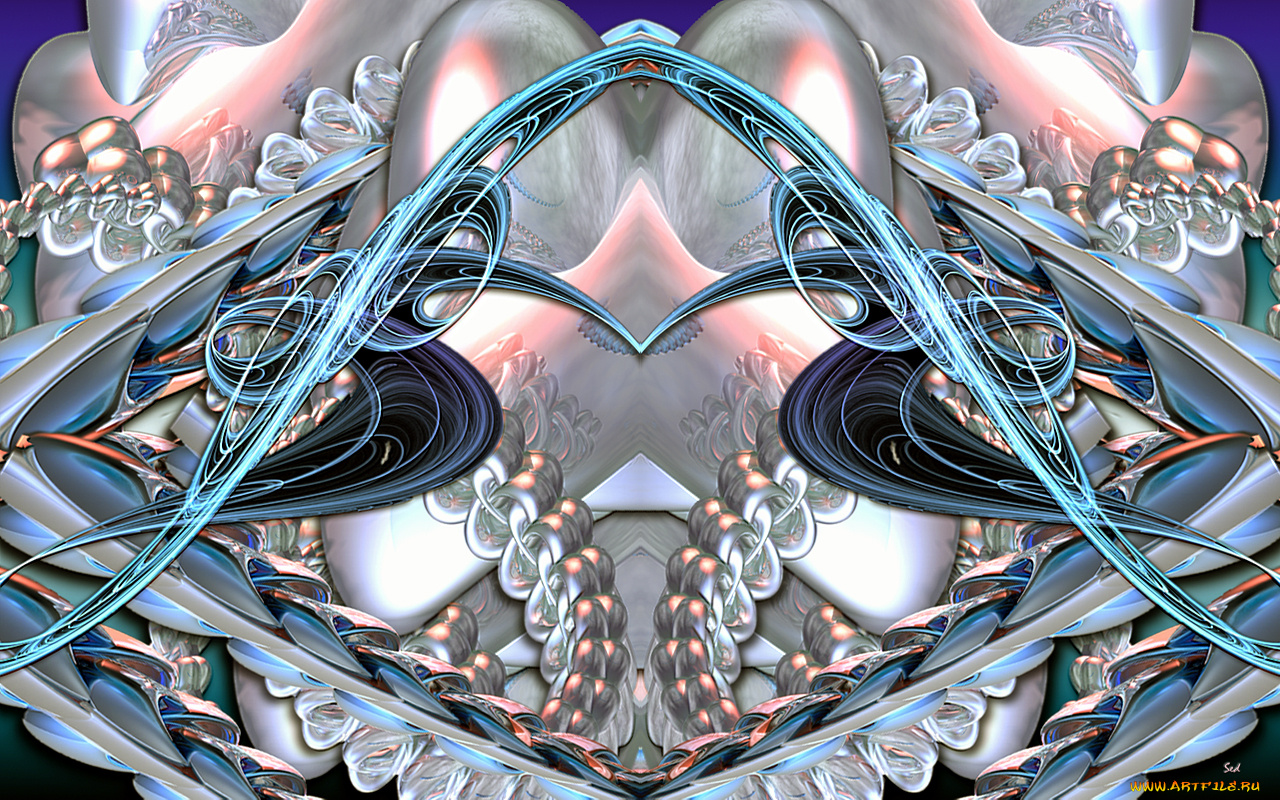 3д, графика, fractal, фракталы