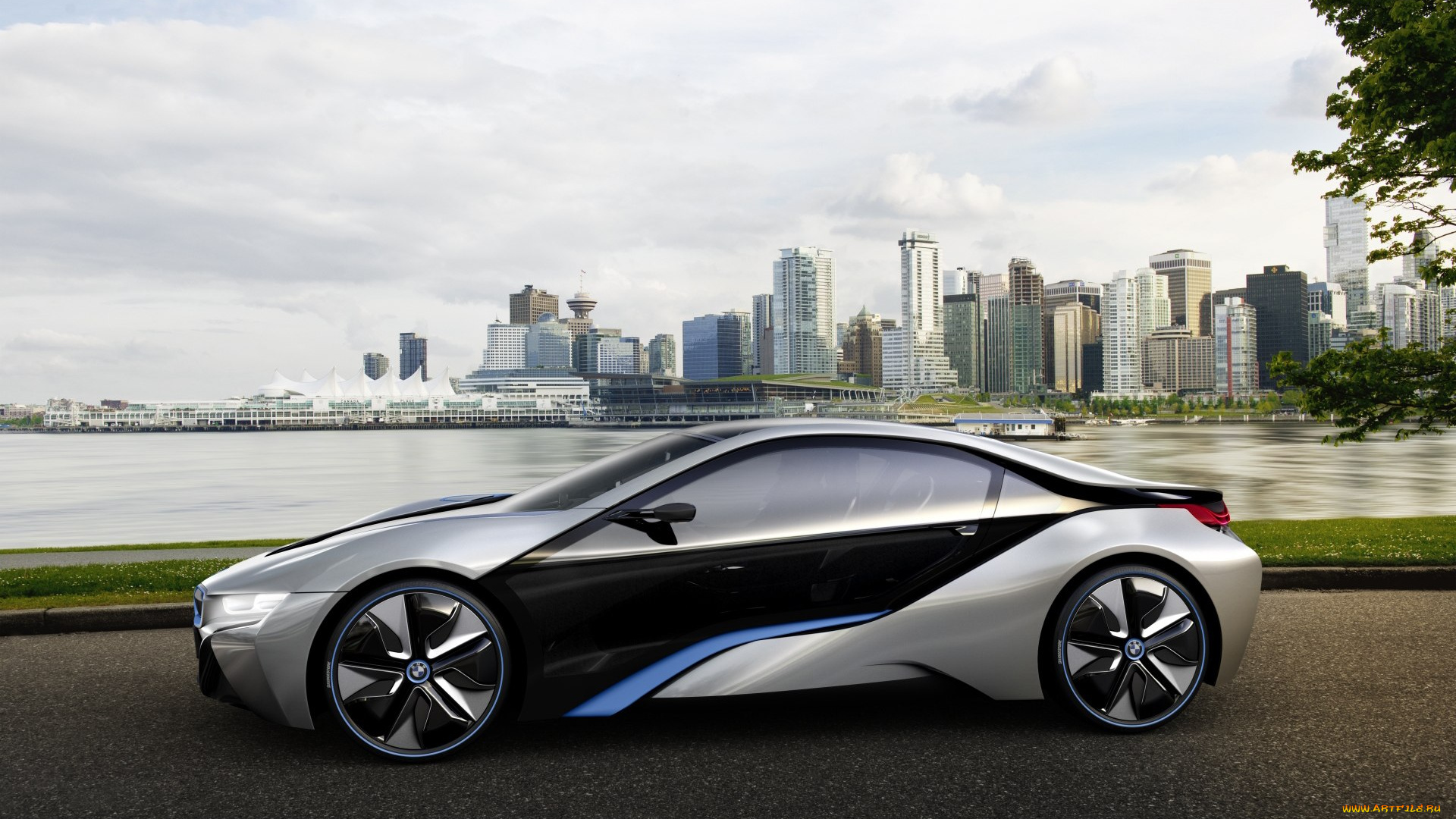bmw, i3, concept, 2012, автомобили, 3д, i8