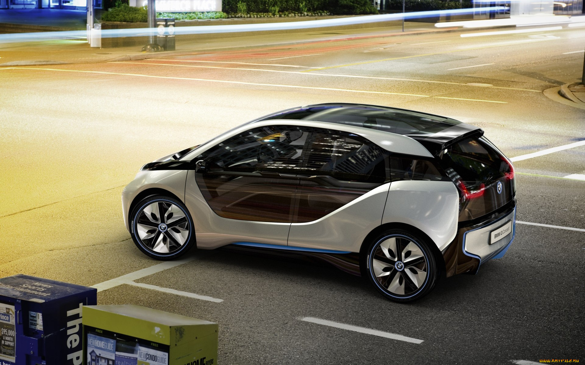 bmw, i3, concept, 2012, автомобили, 3д