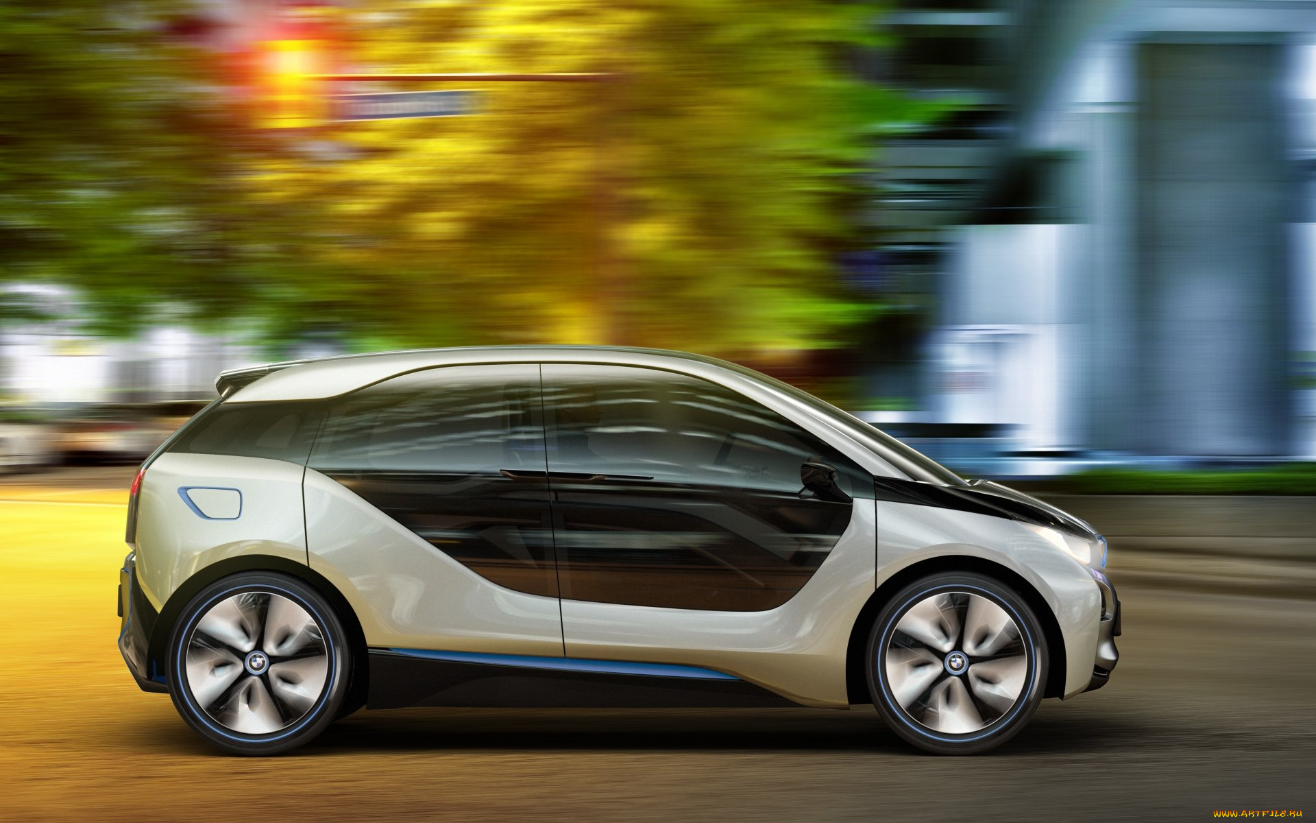 bmw, i3, concept, 2012, автомобили, 3д