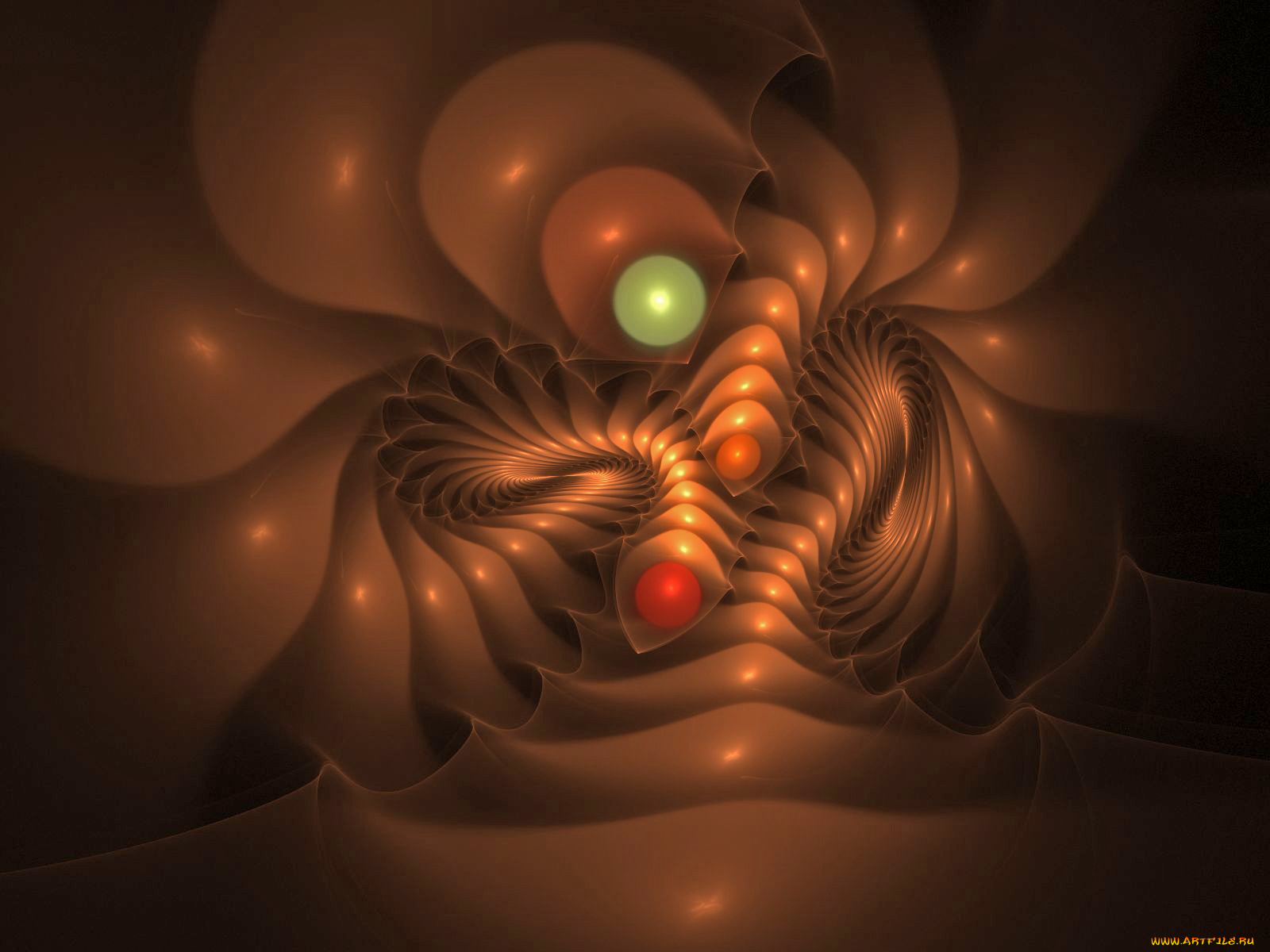3д, графика, fractal, фракталы, узор, цвета, фон