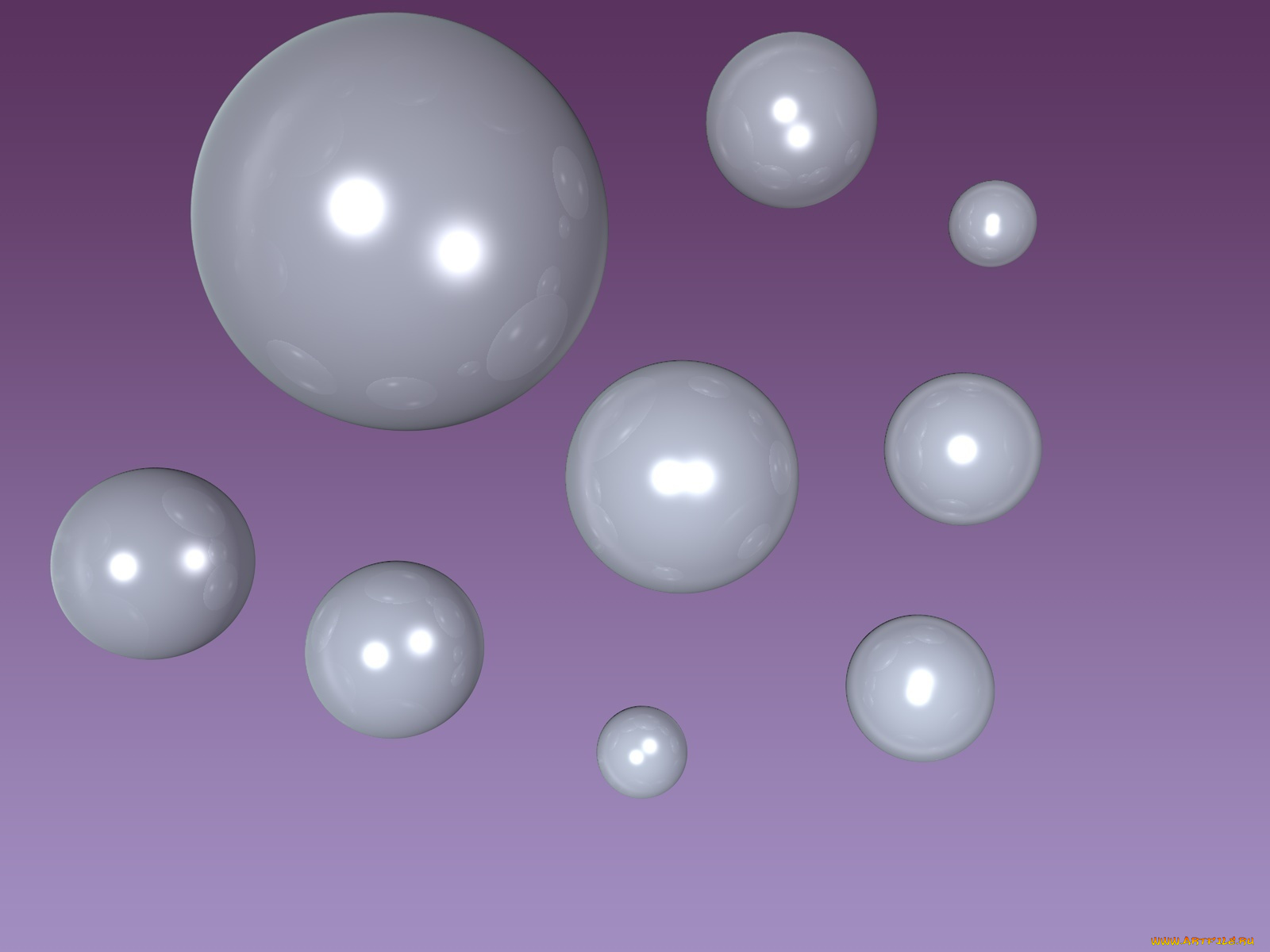 3д, графика, шары