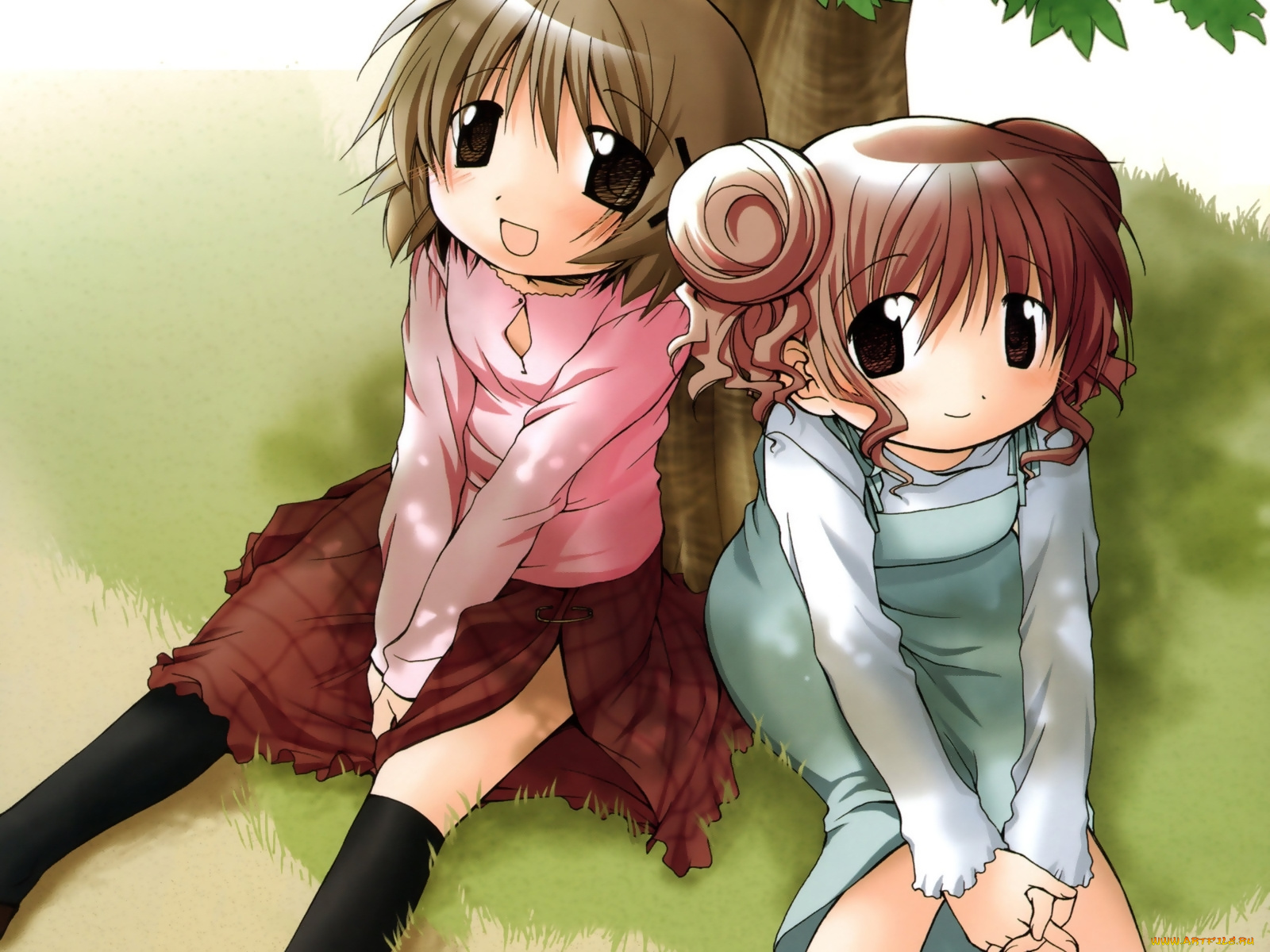 аниме, hidamari, sketch