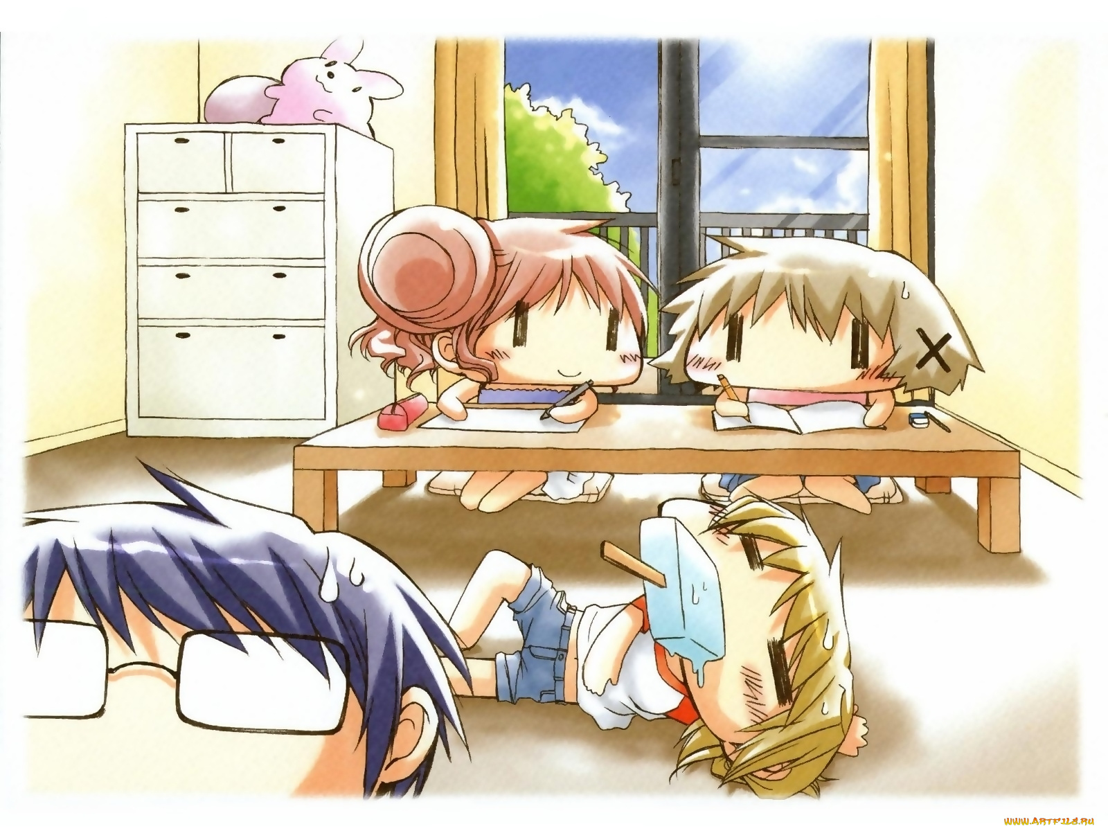 hidamari, sketch, аниме