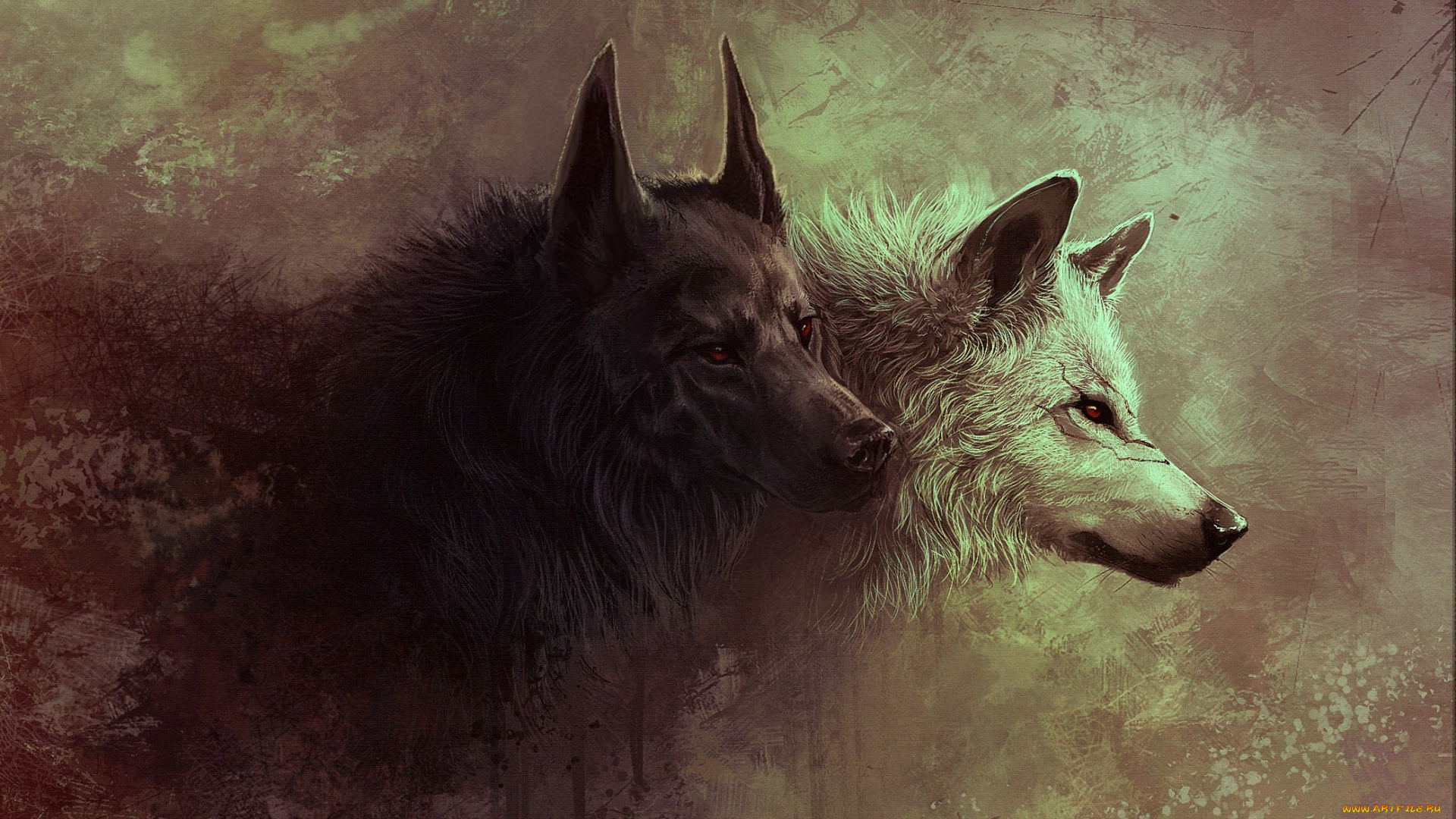 3д, графика, animals, животные, звери, волчица, волк