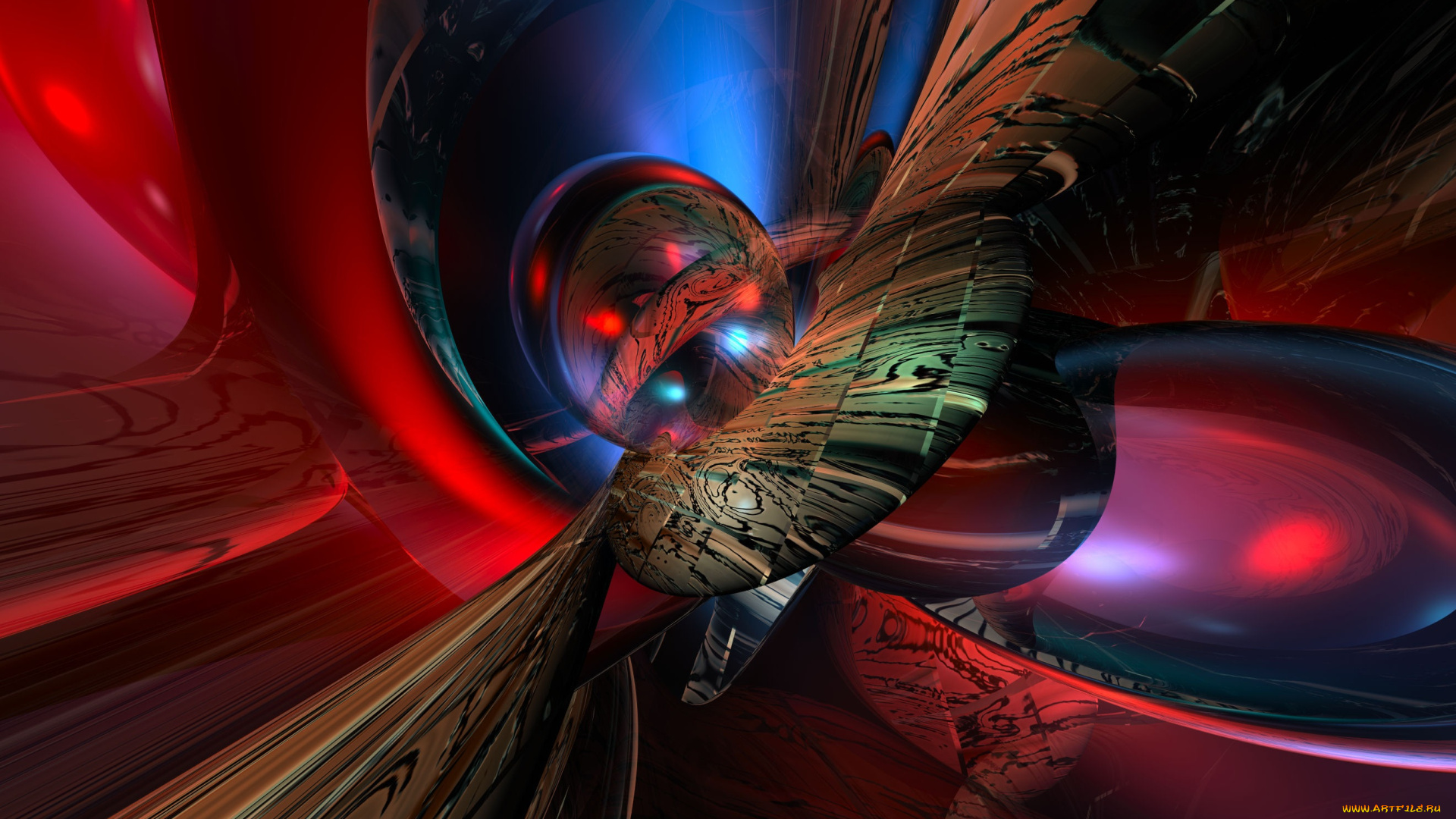 3д, графика, fractal, фракталы, цвета, узор, изгибы