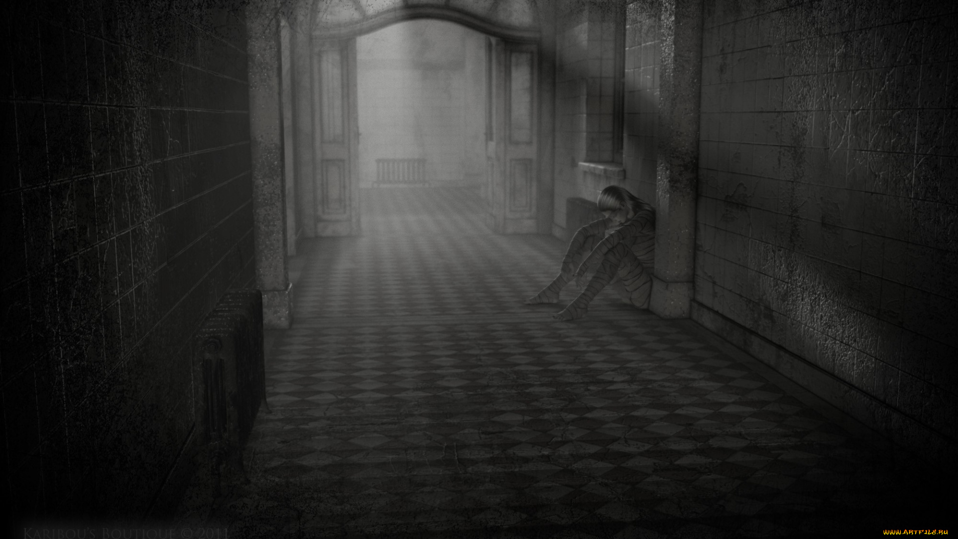 3д, графика, realism, реализм, коридор