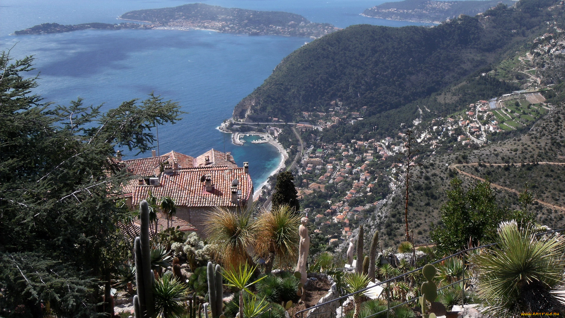 cote, dе, azur, france, города, панорамы