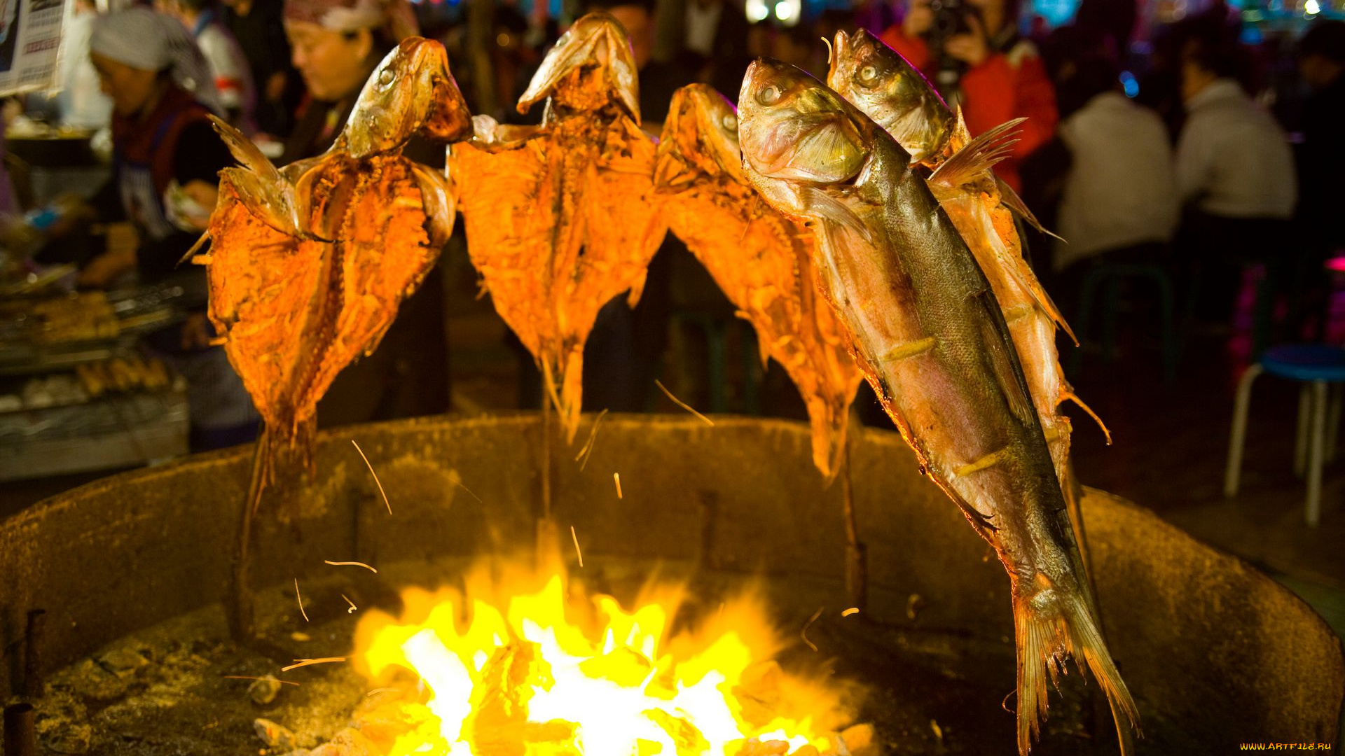 еда, рыба, морепродукты, суши, роллы, очаг