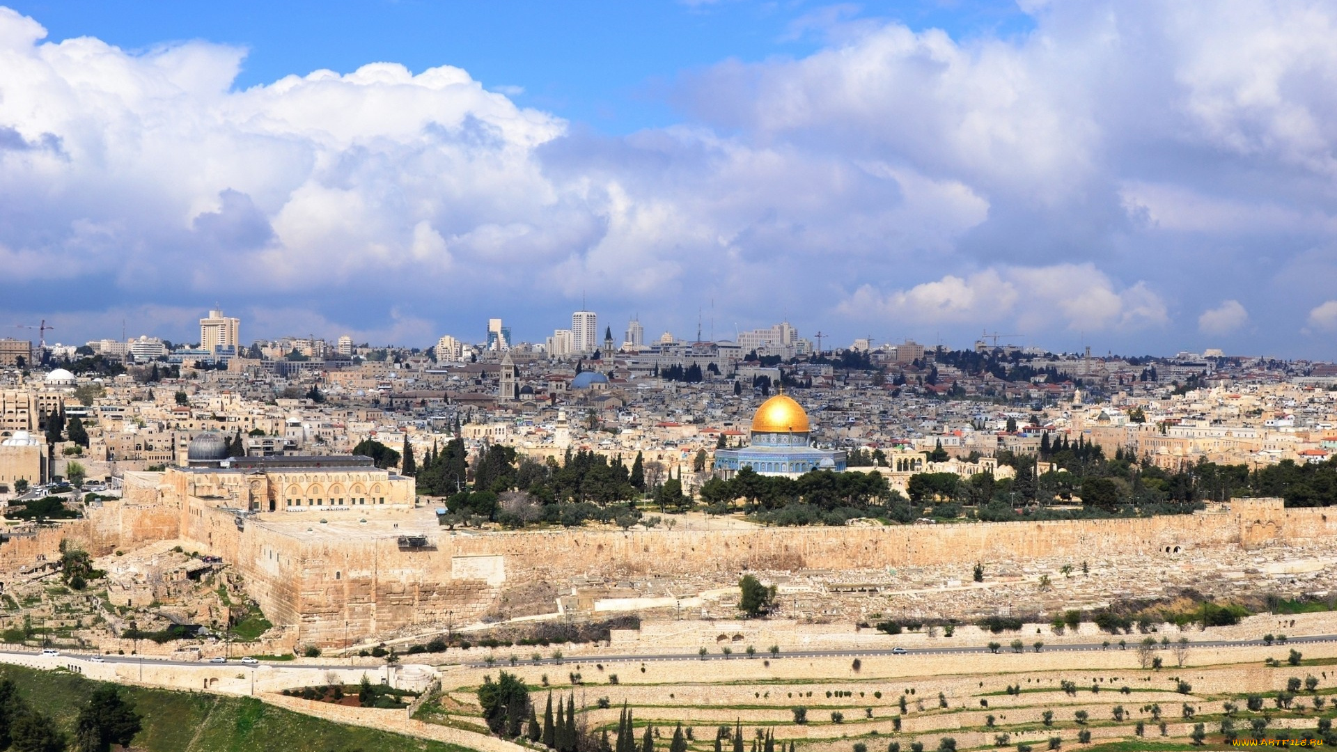 города, иерусалим, израиль, панорама