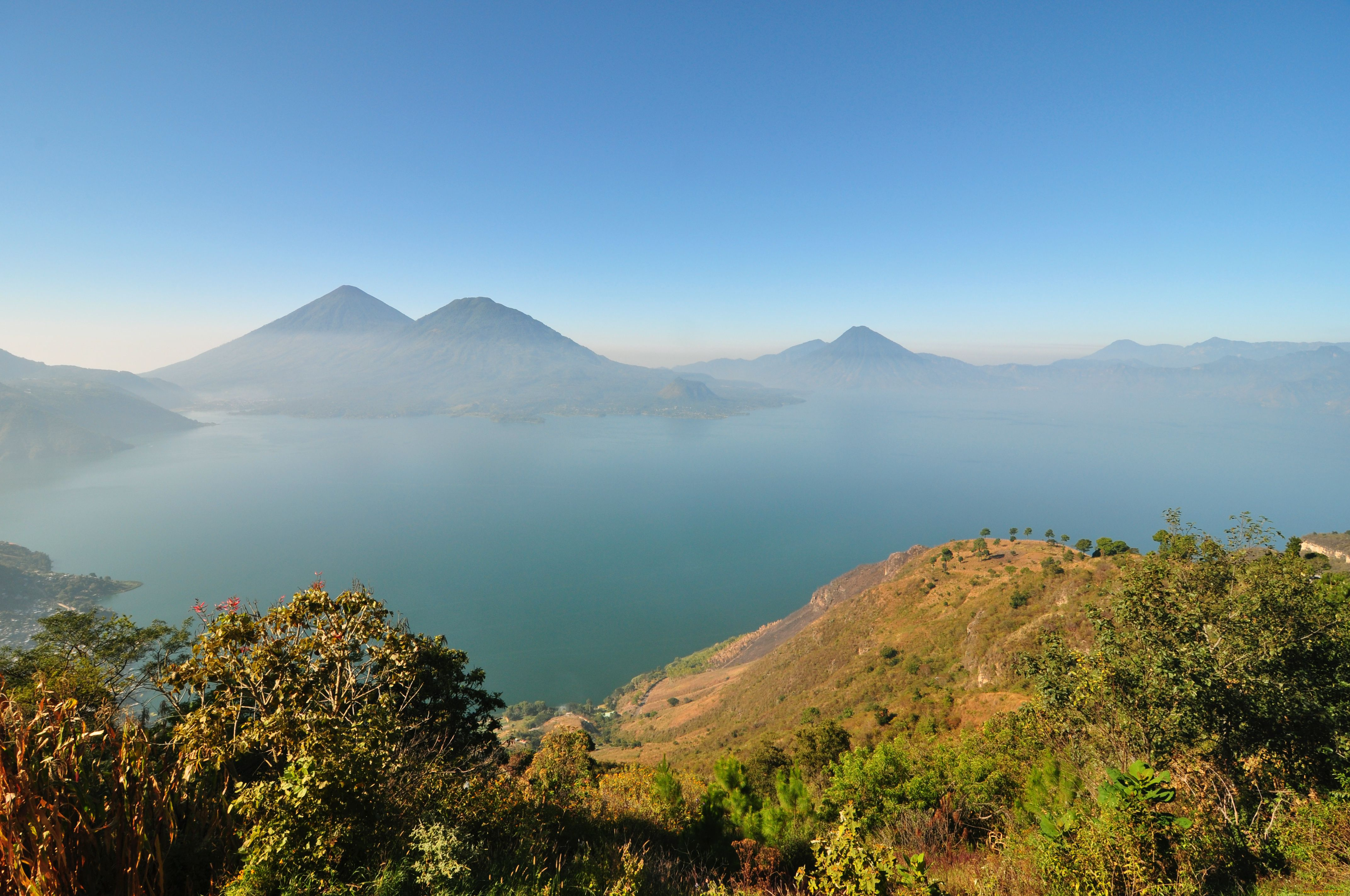 lake, atitlan, guatemala, природа, реки, озера, горы, лейзаж, озеро