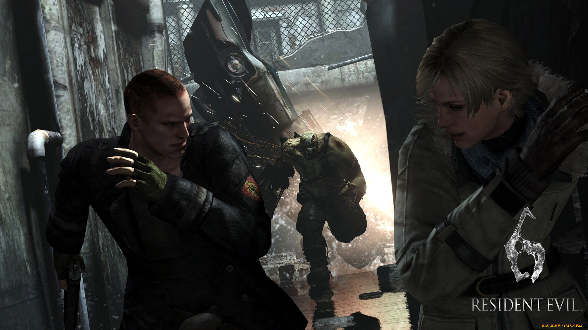 resident, evil, видео, игры, солдаты, существо