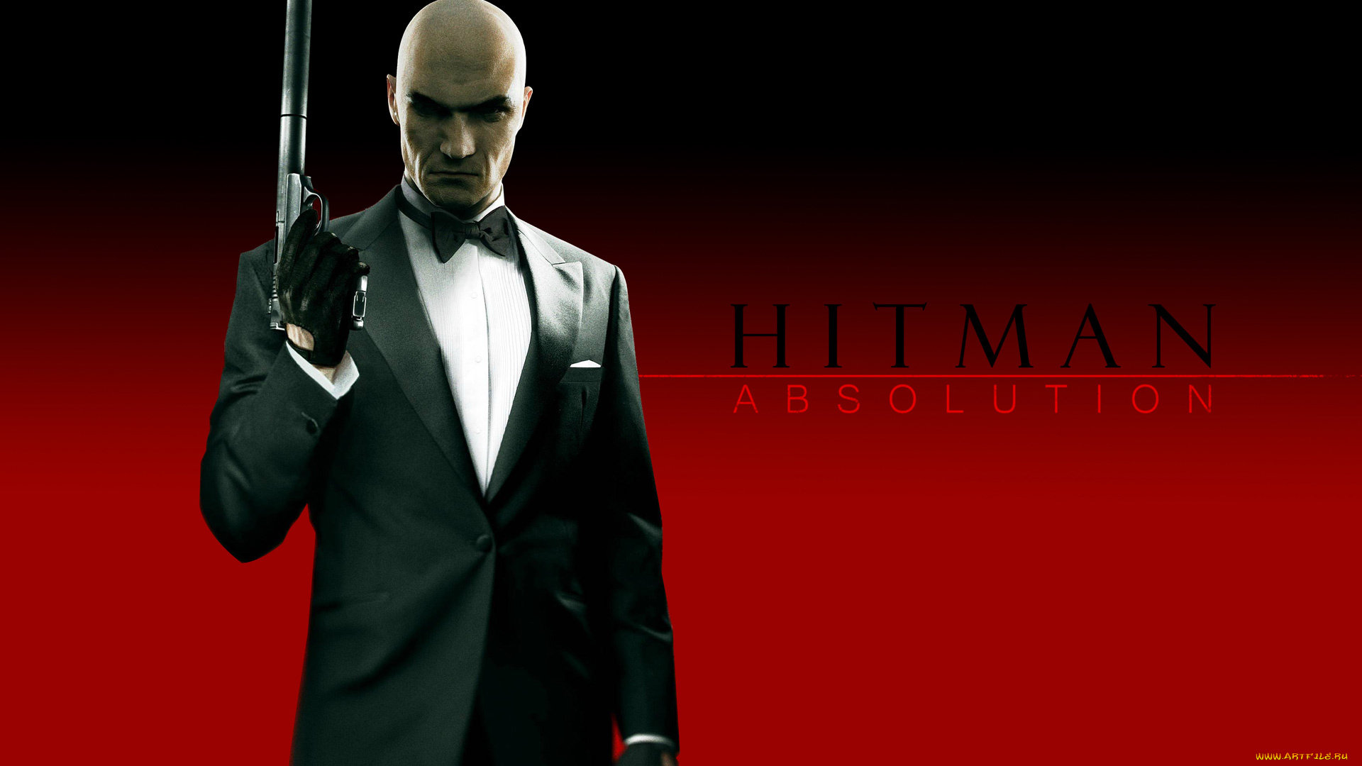 видео, игры, hitman, absolution, пистолет, мужчина