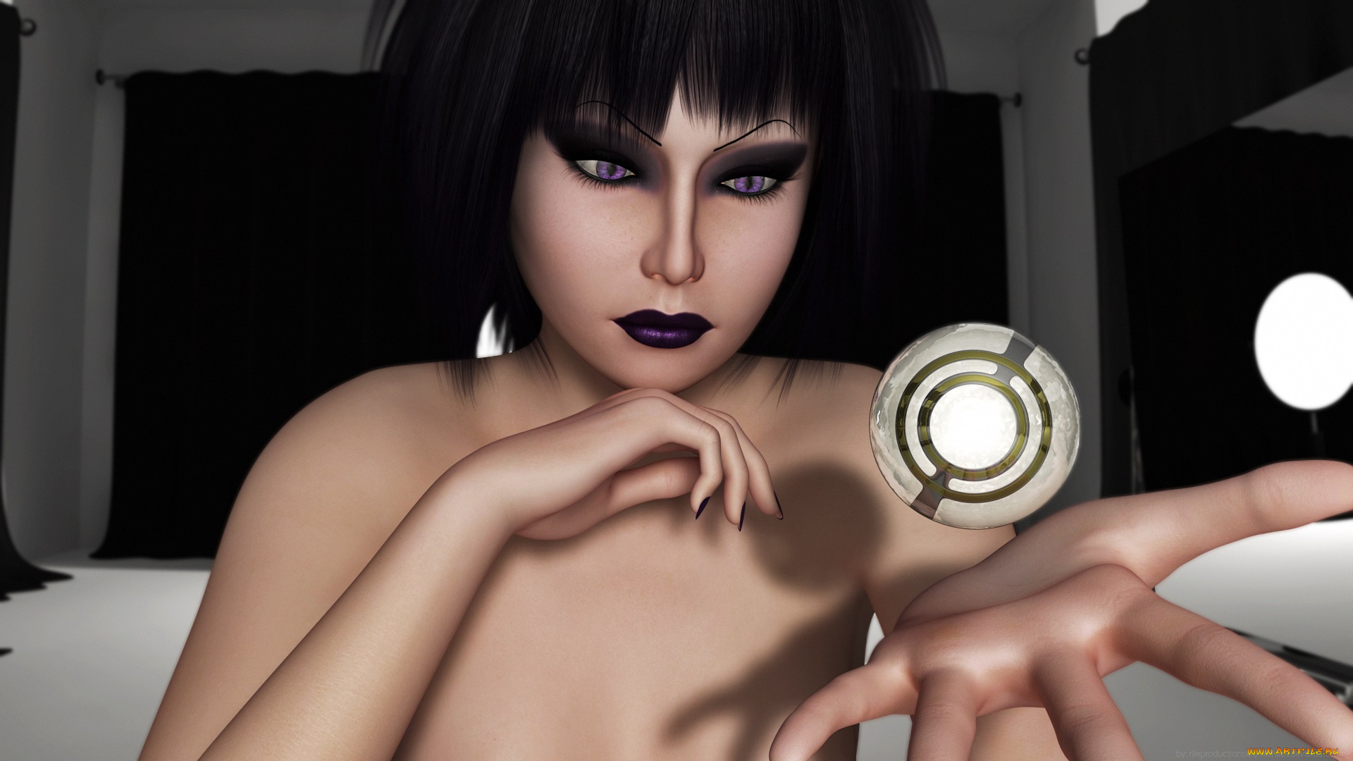 3д, графика, портрет, , portraits, взгляд, девушка