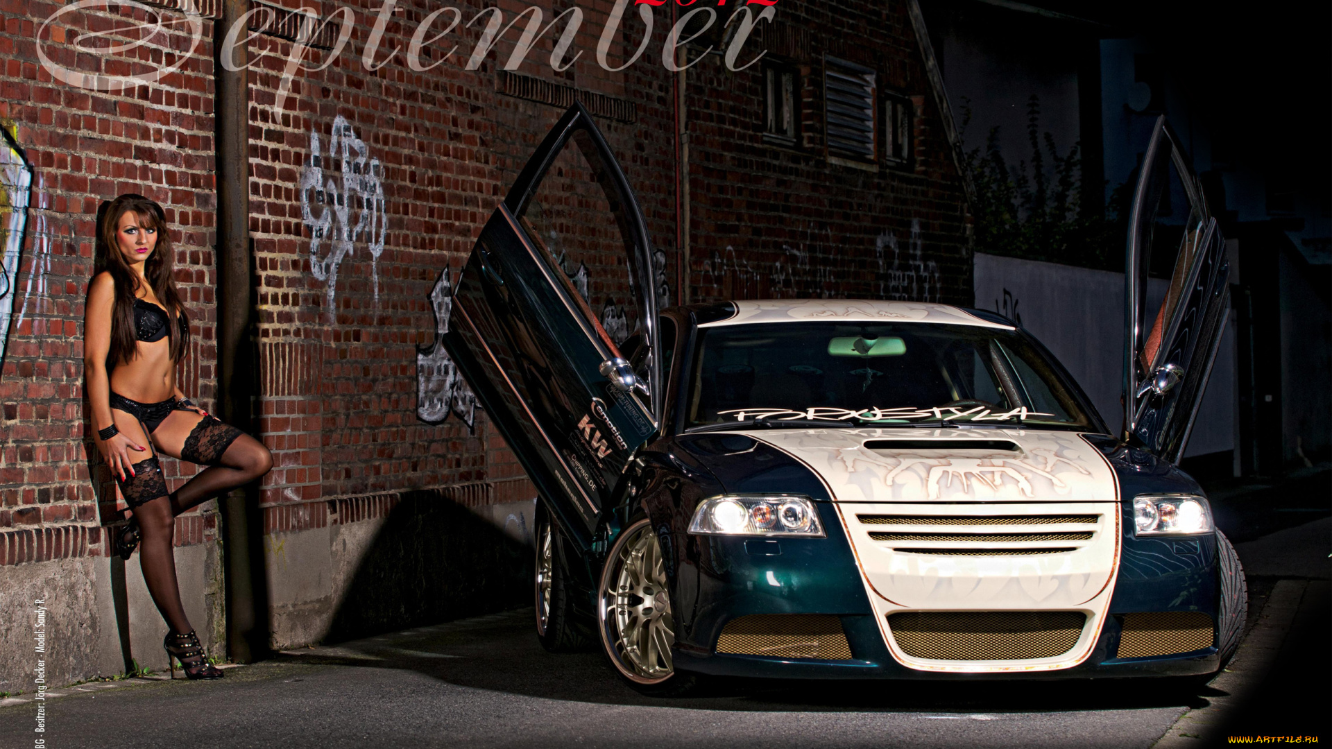 автомобили, авто, с, девушками, tuning, passat, woman, babe, volkswagen, sexy, ки'рпич