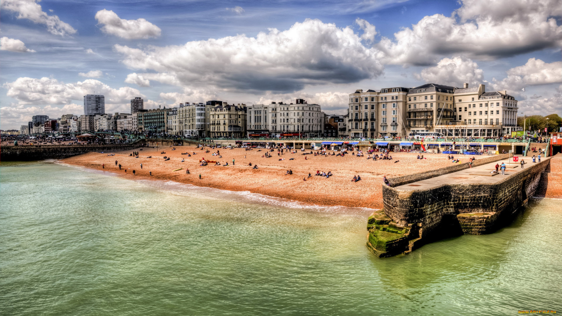 города, нью-йорк, , сша, побережье, дома, нью-йорк, brighton, beach