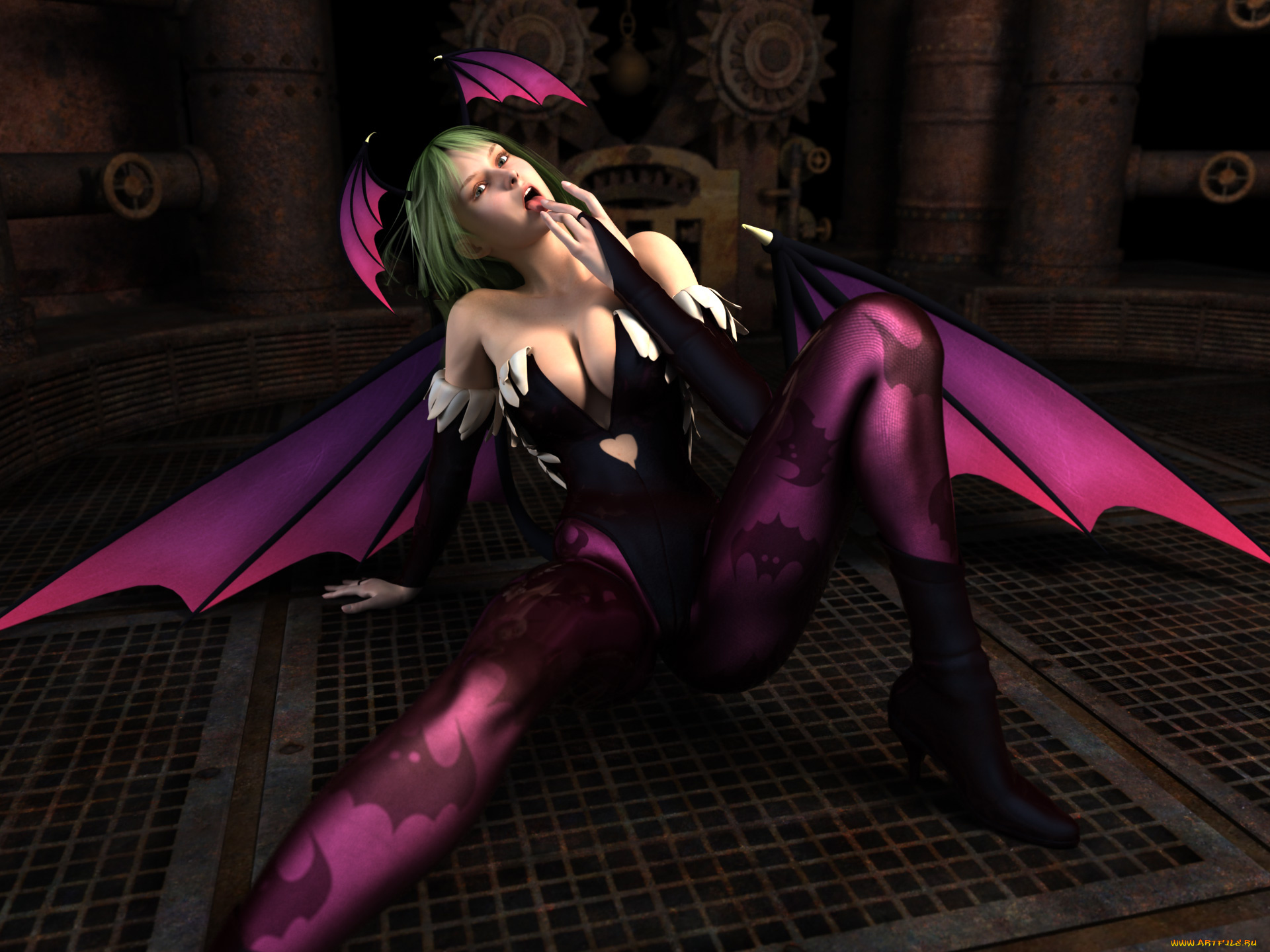 3д, графика, существа, , creatures, жест, взгляд, девушка