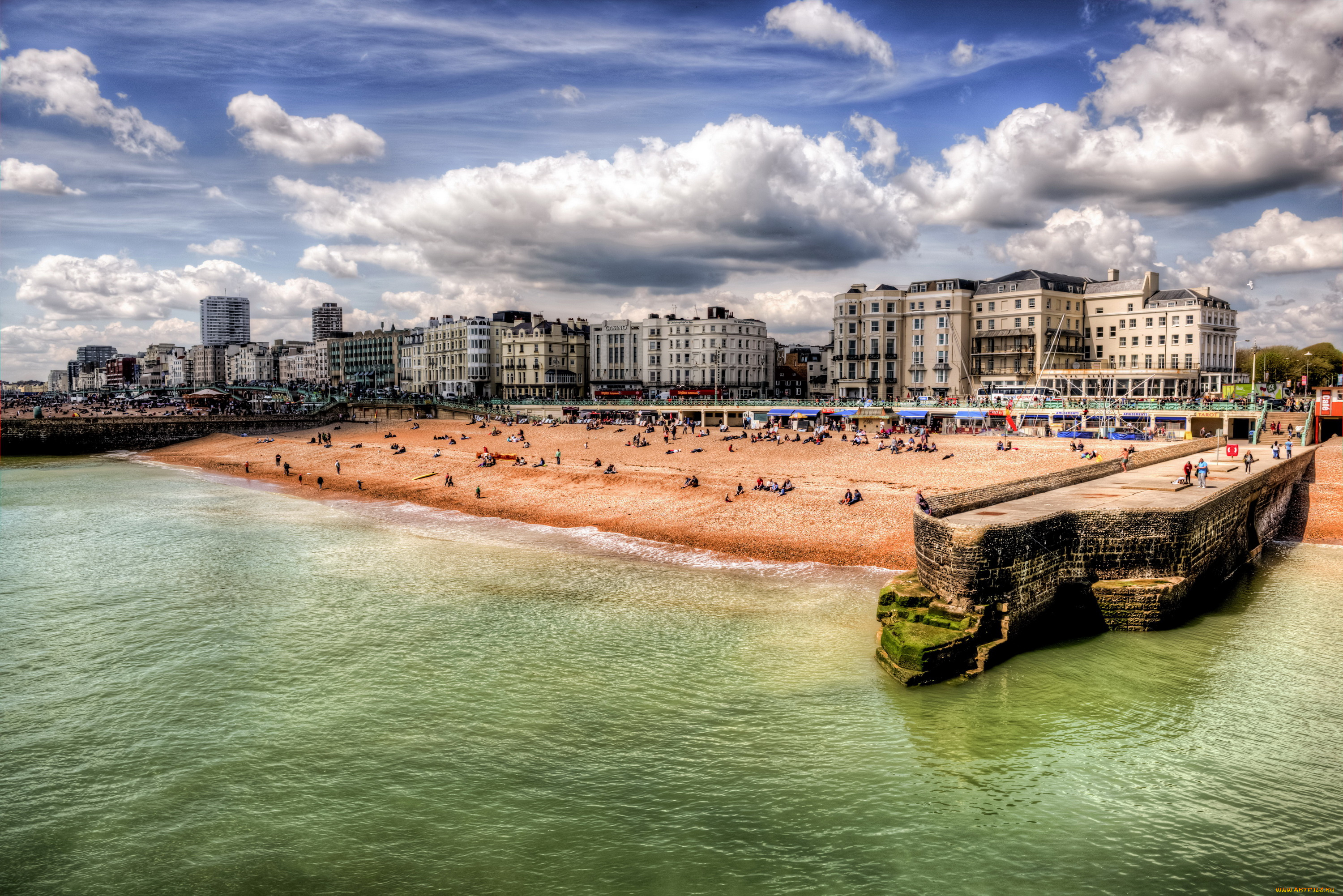 города, нью-йорк, , сша, побережье, дома, нью-йорк, brighton, beach