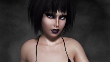 Картинка 3д+графика портрет+ portraits девушка взгляд