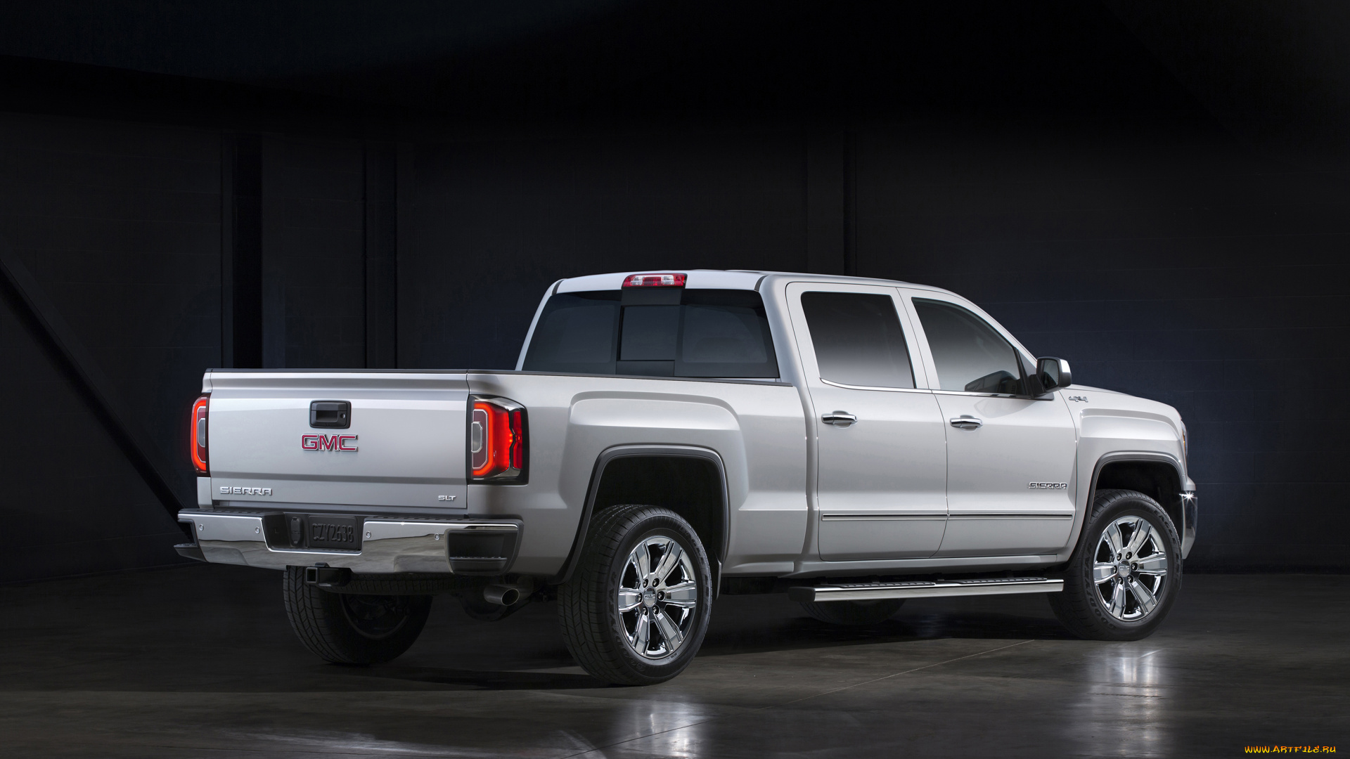 автомобили, gm-gmc, cab, crew, 1500, slt, sierra, gmc, 2016г