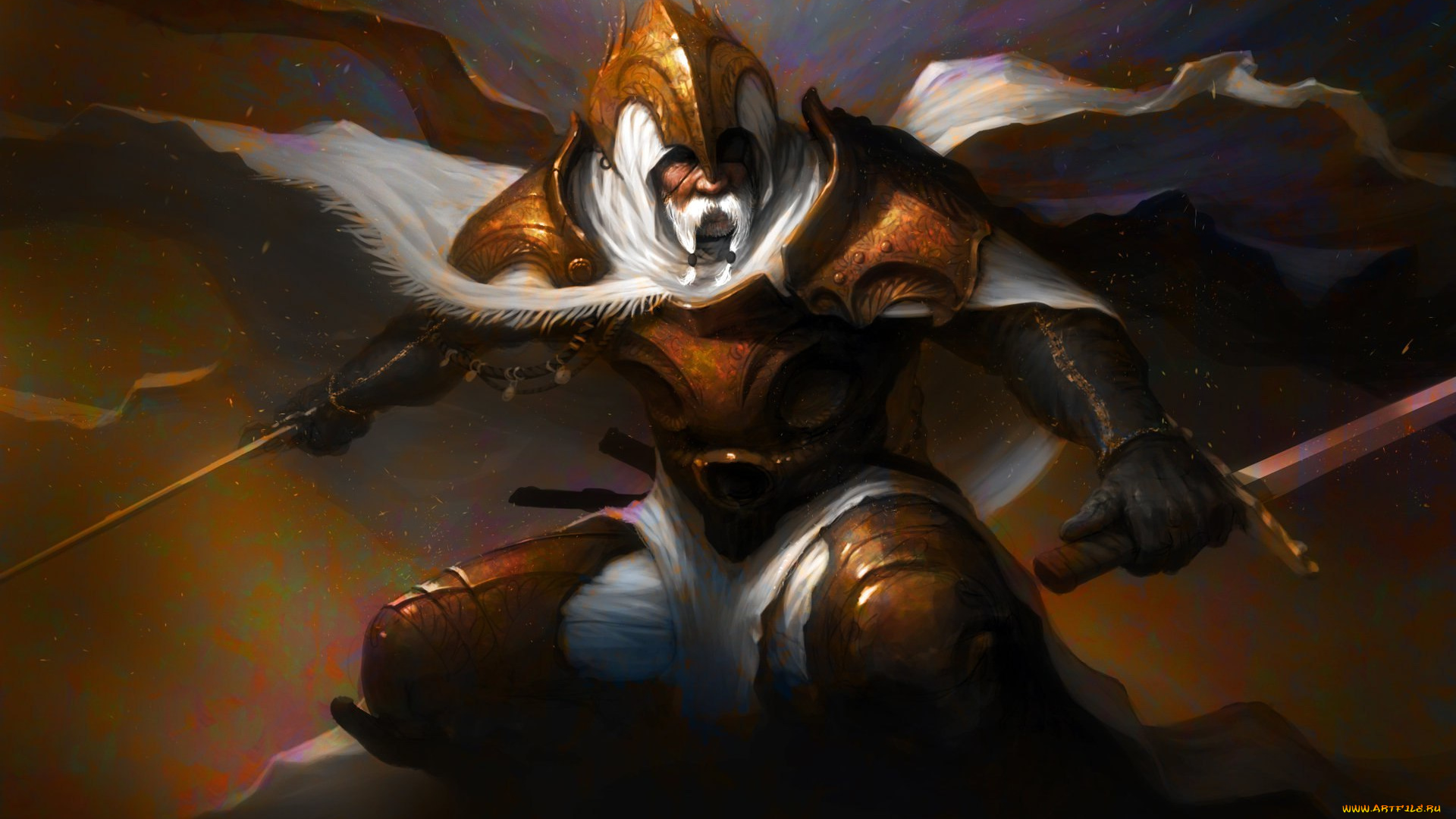 фэнтези, люди, арт, воин